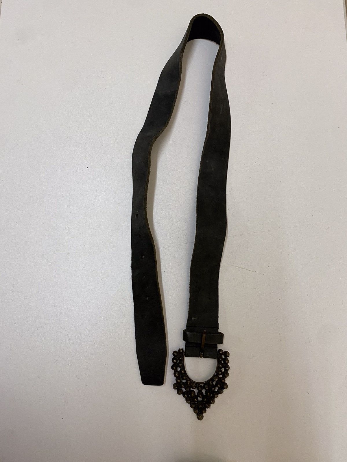 Japanese Brand Japanese Brand Leather Buckle Belt Size ONE SIZE - 4 Thumbnail