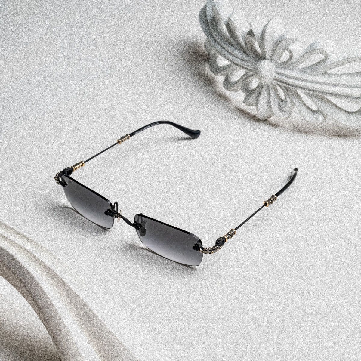 Chrome Hearts CHROME HEARTS PILLS III MATTE BLACK- MATTE BLACK SUNGLASSES Size ONE SIZE - 2 Thumbnail