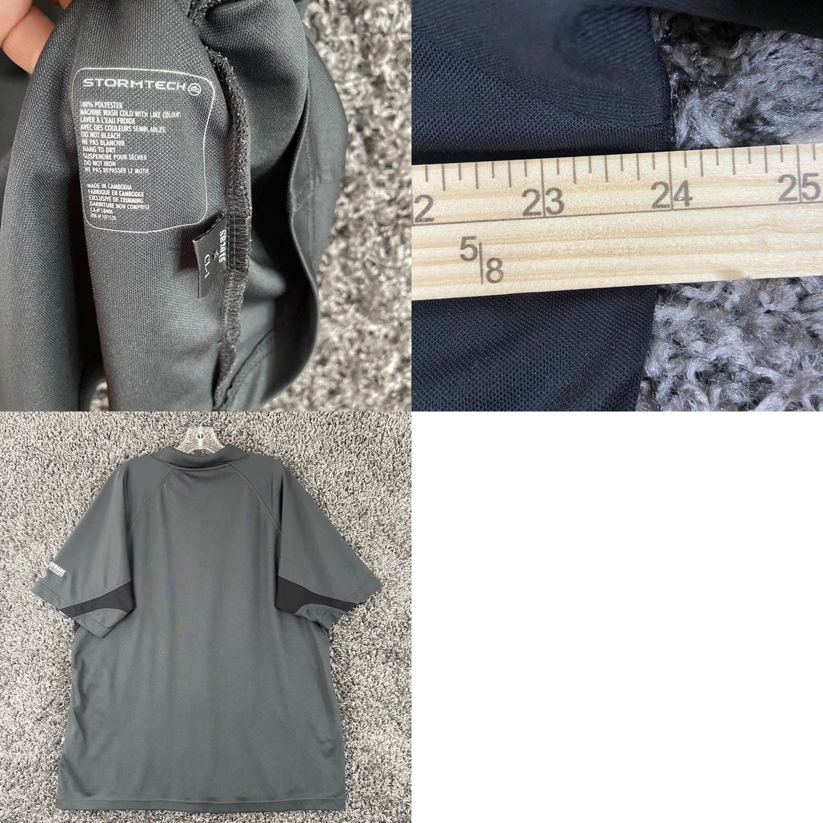 Stormtech VINTAGE? No. Stormtech Storm H2X Dry Polo Shirt Men XL Gray Short Sleeve Size US XL / EU 56 / 4 - 8 Thumbnail