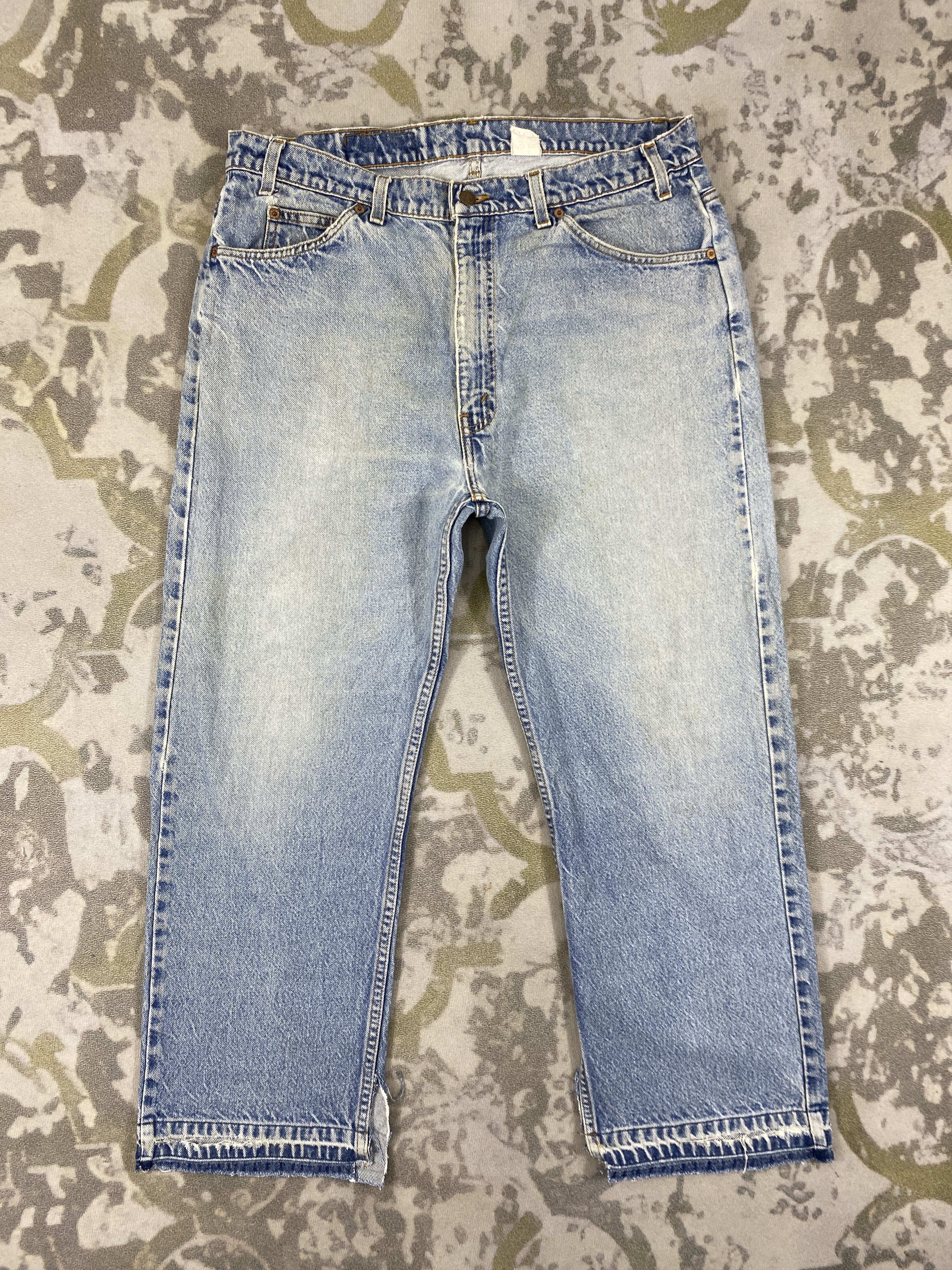Levi's Faded Blue Vintage Levi's 505 Orange Tab 37x27 Denim JN3505 Size US 37 - 1 Thumbnail