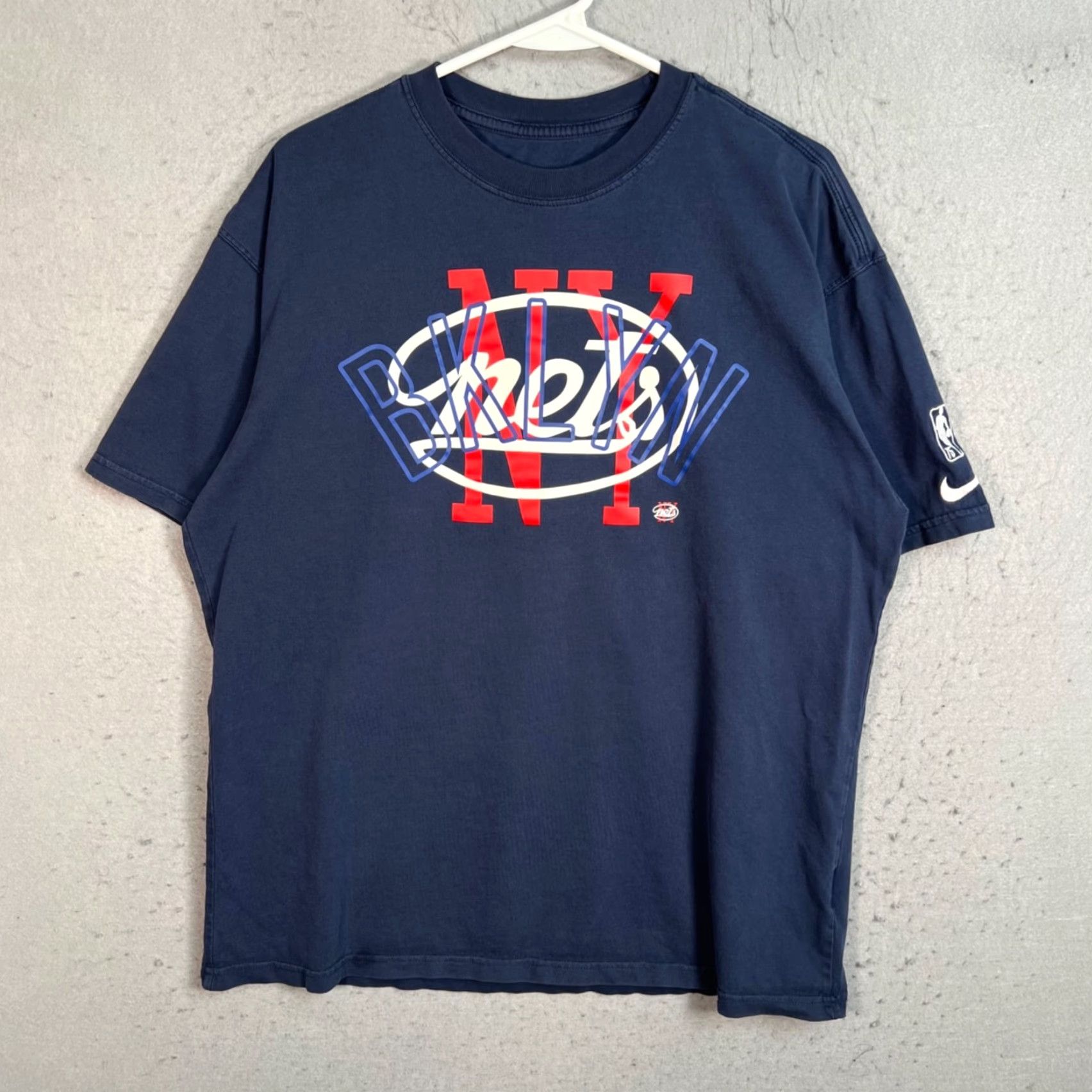 Nike Nike NBA Brooklyn Nets Loose Fit T Shirt 100% Cotton Mens Size Medium NBA Shirt Mens Medium Blue Cotton 100% Nets Basketball 90s (if applicable) Size M / US 6-8 / IT 42-44 - 2 Thumbnail