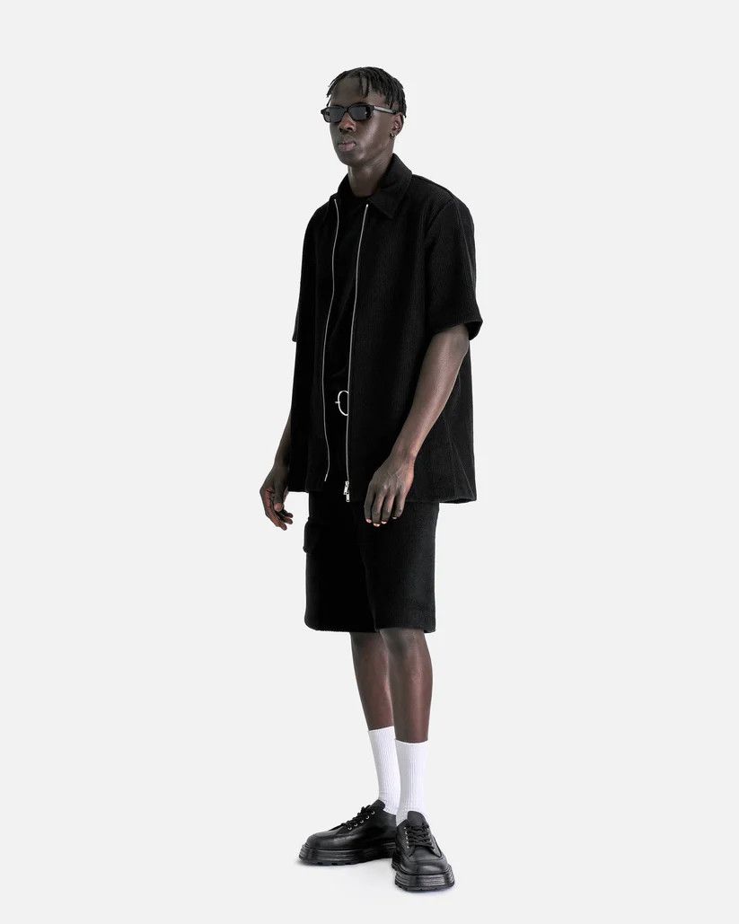 Jil Sander o1s1v1r1oon0925 Corduroy Belted Shorts in Black Size US 30 / EU 46 - 7 Thumbnail