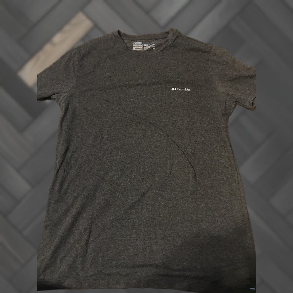 Vintage Columbia Womens T Shirt Medium Crew Neck Short Sleeve Charcoal Gray Cotton Polyester Activewear Regular Size M Ladies Womens Size M / US 6-8 / IT 42-44 - 1 Thumbnail