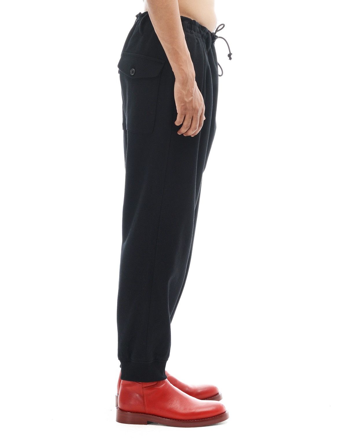 Yohji Yamamoto AW15 Wool Jogger Hem Pants Size US 32 / EU 48 - 2 Thumbnail