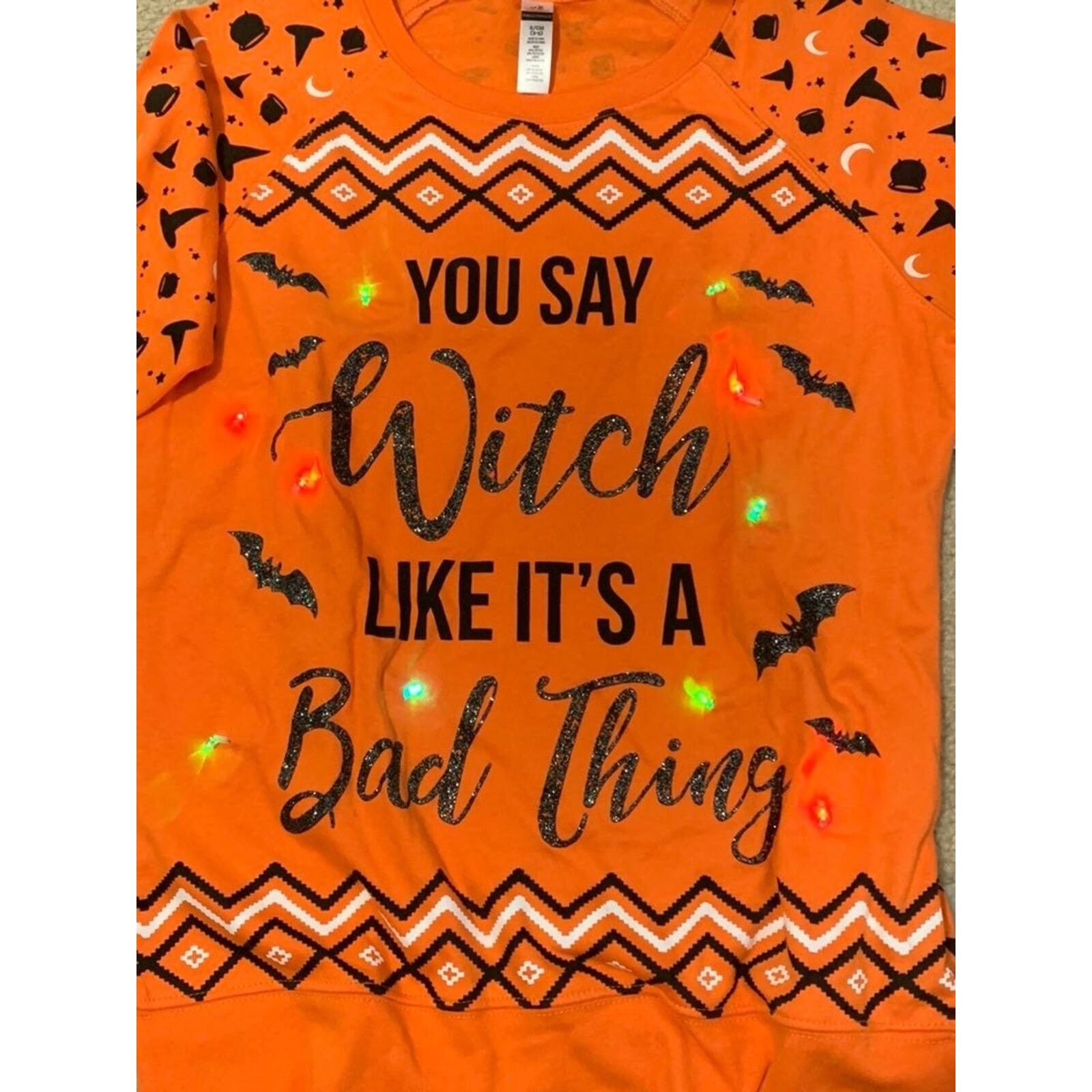Other 2 Halloween Tops T-Shirts sweatshirt Trick or Treat lights Size S / US 4 / IT 40 - 7 Thumbnail