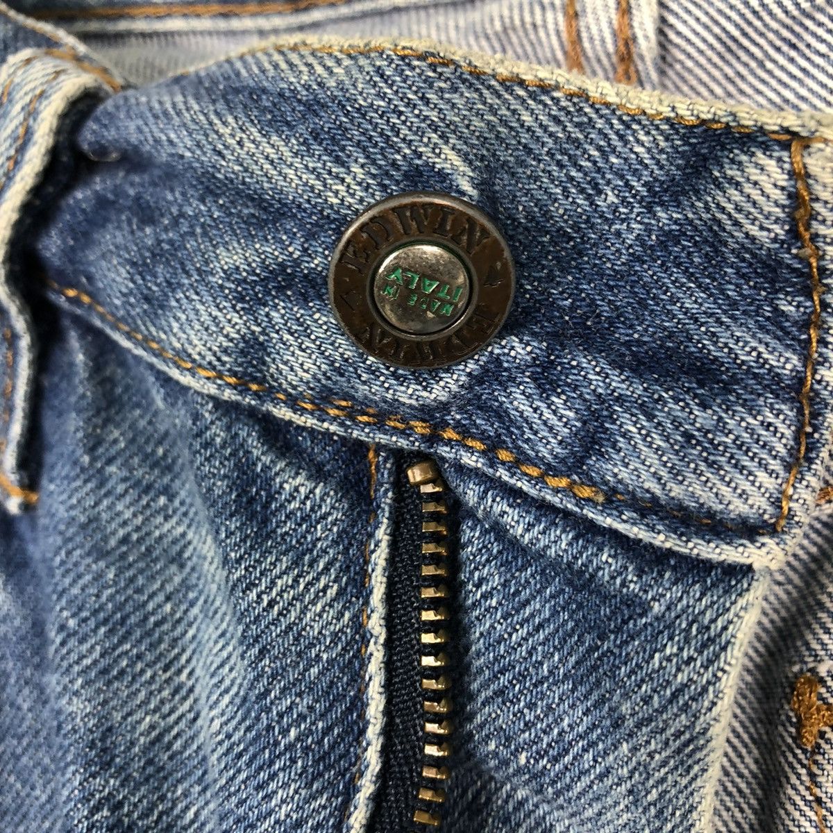 Edwin 🔥VINTAGE DENIM JEANS BIKER EDWIN MADE IN ITALY Size US 34 / EU 50 - 17 Thumbnail