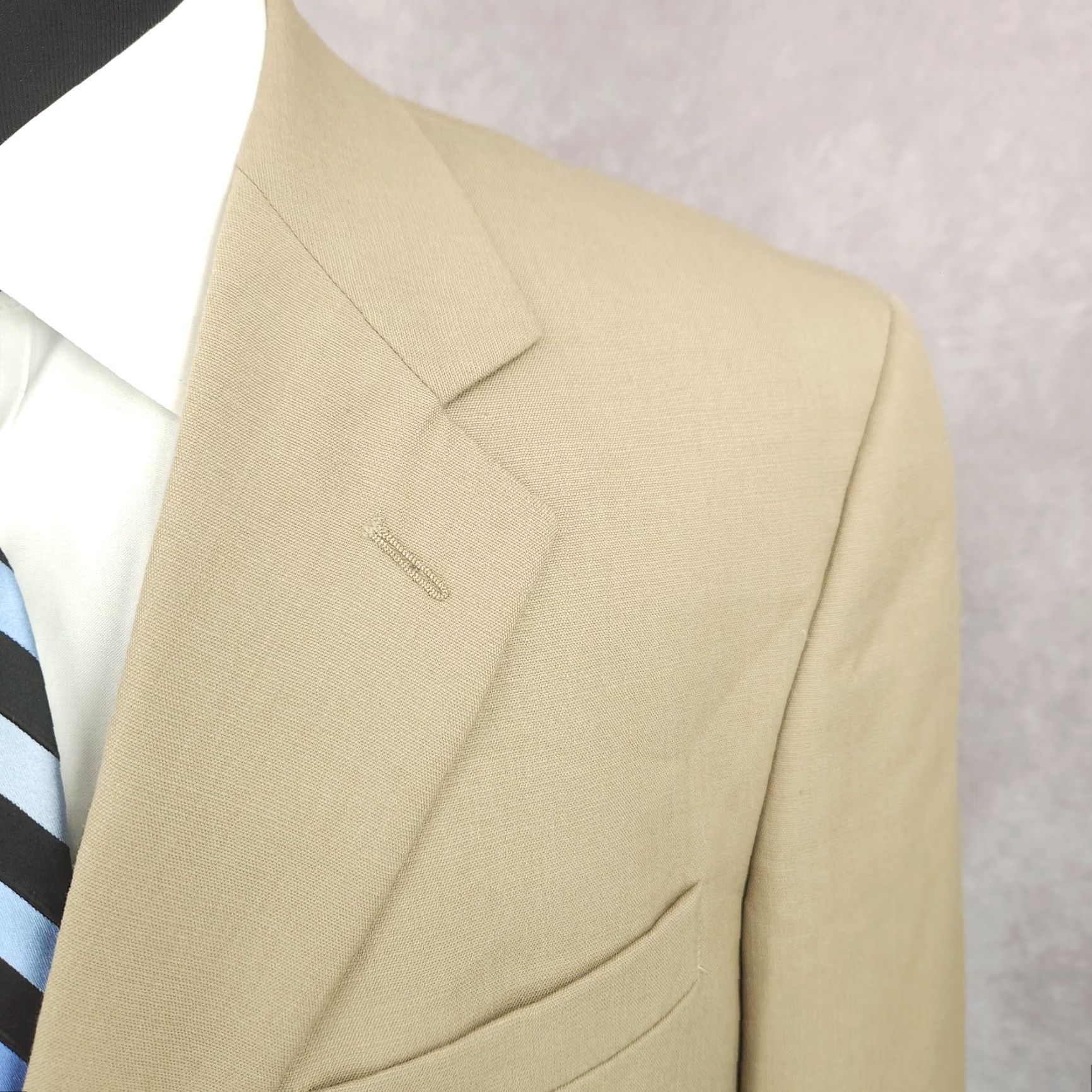 Stafford Stafford Blazer Mens 40R Brown Pure Wool Sports Coat Jacket 3 Buttons Size 40R - 4 Thumbnail