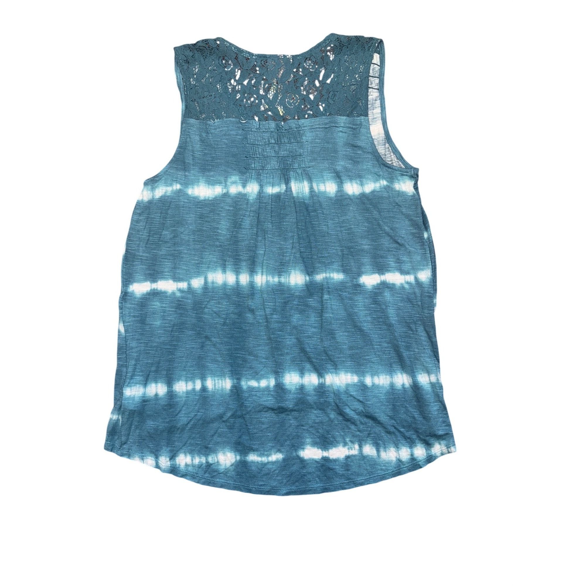 Other Knox Rose Small Blue Tie Dye Sleeveless Button-Down Top With Size S / US 4 / IT 40 - 7 Thumbnail