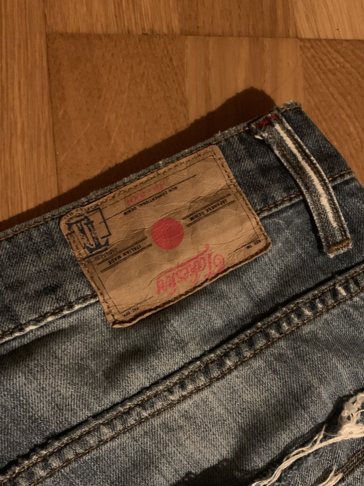 Takeshy Kurosawa Japanese distressed jeans with flipped backtab Size US 30 / EU 46 - 7 Thumbnail