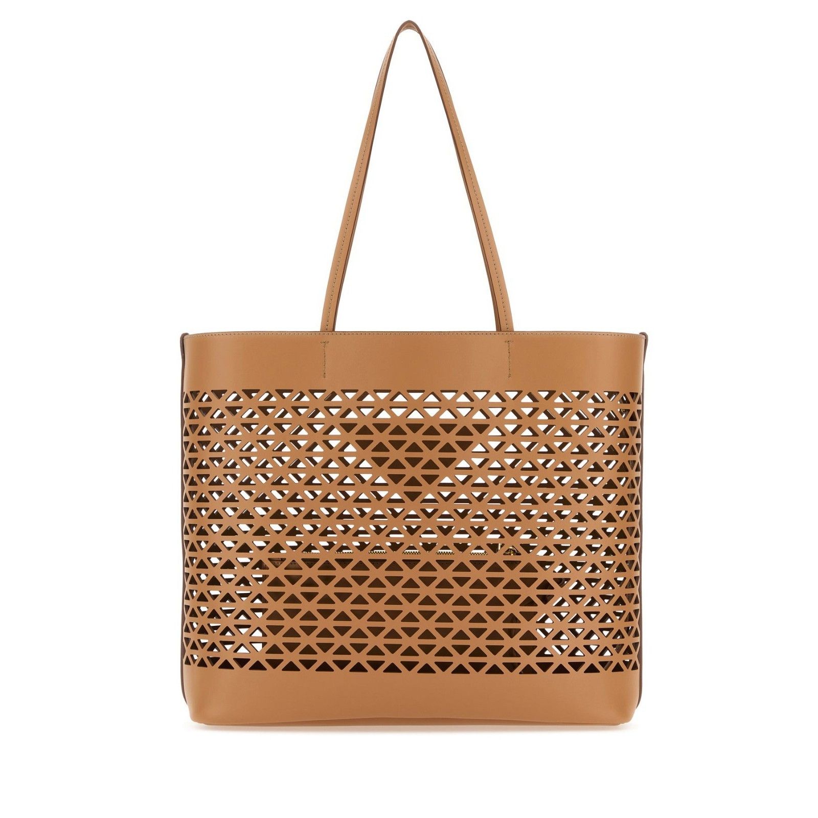 Prada PRADA Basket Shopper Brown Leather Tote Bag New & Authentic Size ONE SIZE - 3 Thumbnail