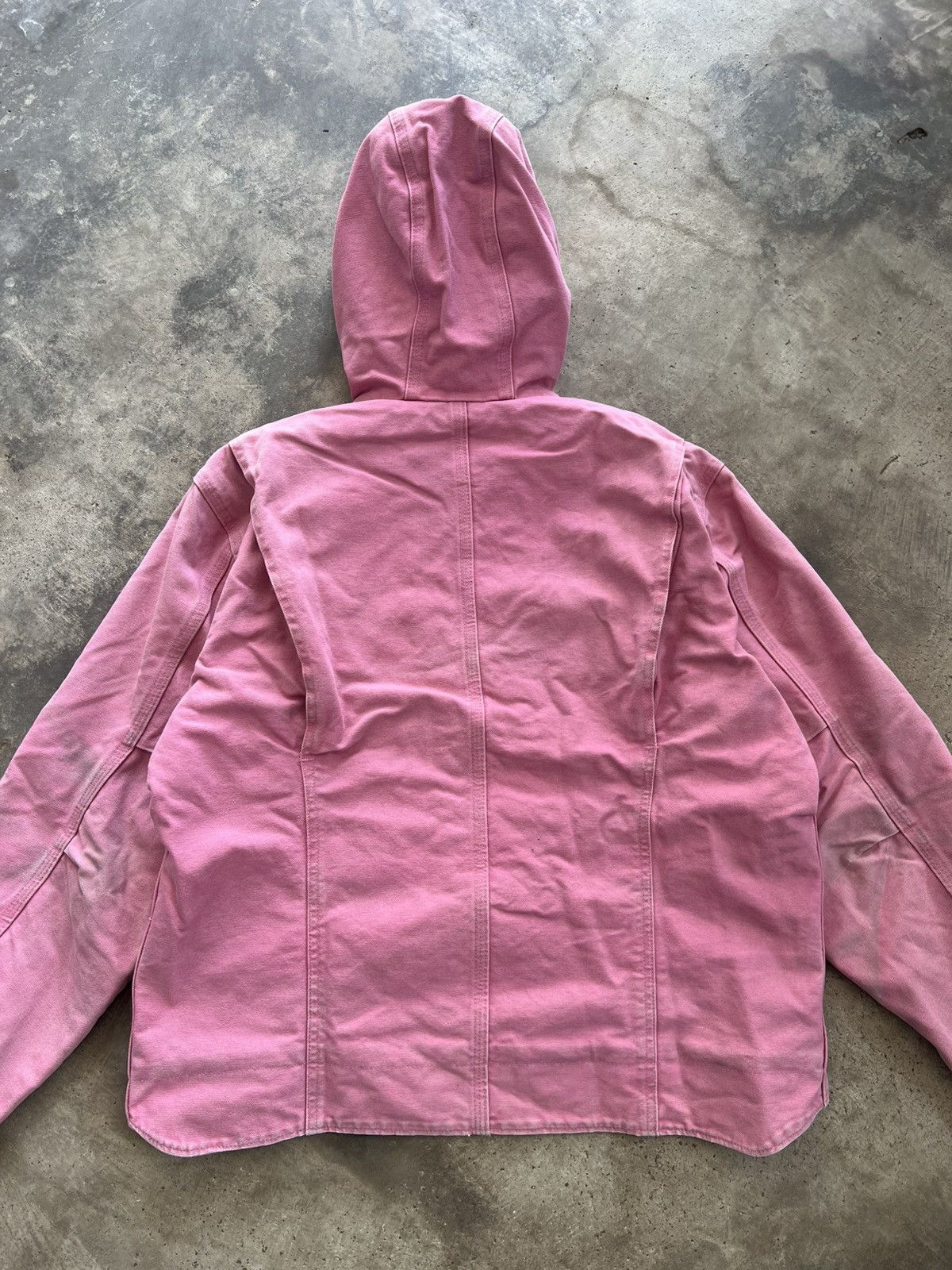 Carhartt Vintage J141 PKR Faded Carhartt Rose Detroit Hoodie Jacket Size US L / EU 52-54 / 3 - 15 Thumbnail