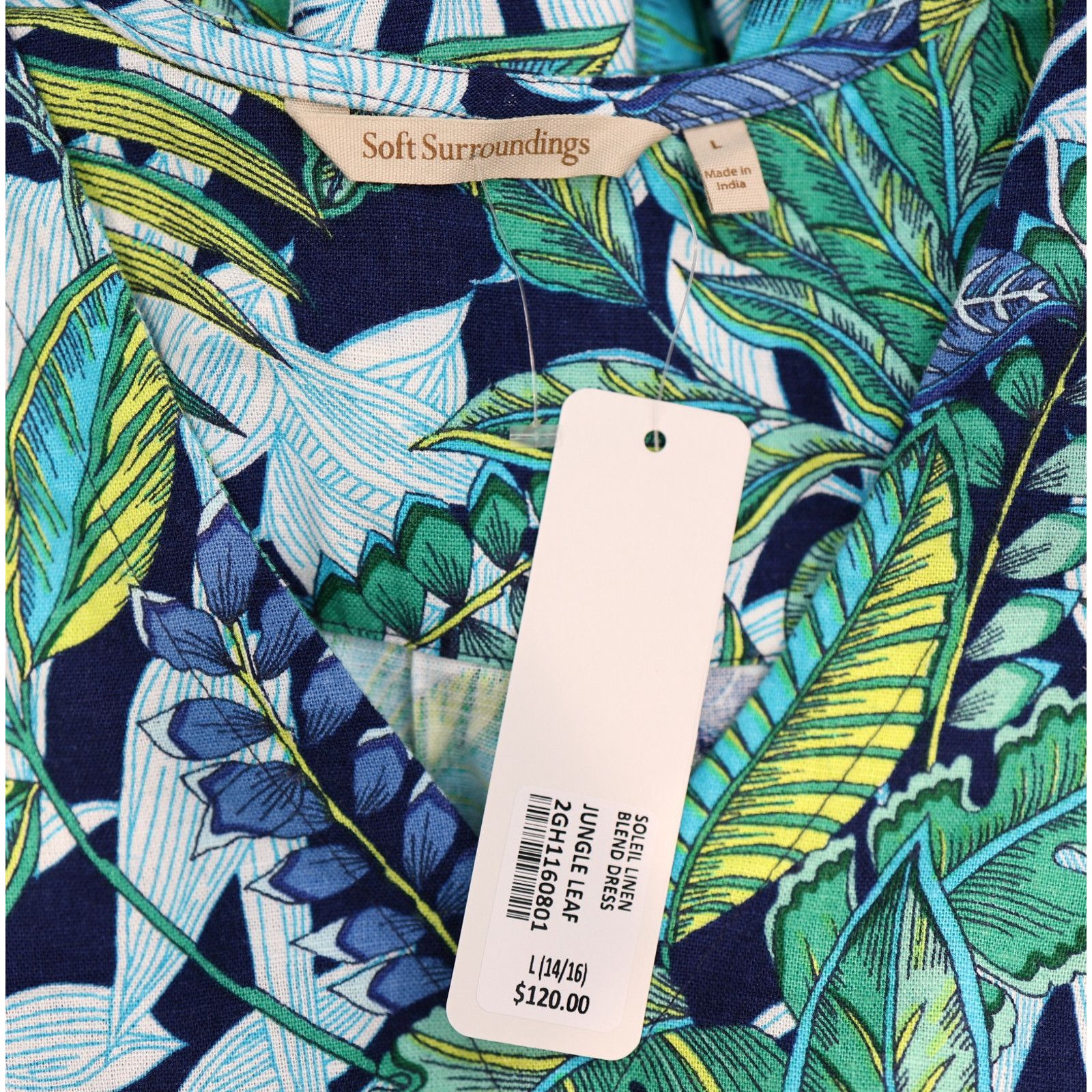 Soft Surroundings NWT SOFT SURROUNDINGS Soleil Linen Blend Dress Sz L $120 Size L / US 10 / IT 46 - 5 Thumbnail