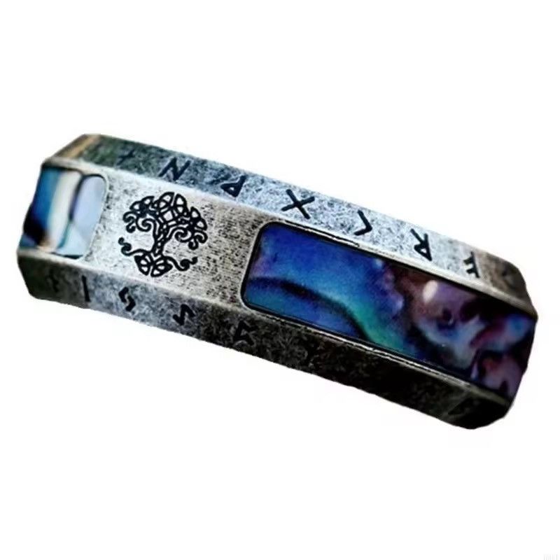 Jewelry Tree Of Life Stainless Steel Abalone Shell Retro Ring Size ONE SIZE - 3 Thumbnail