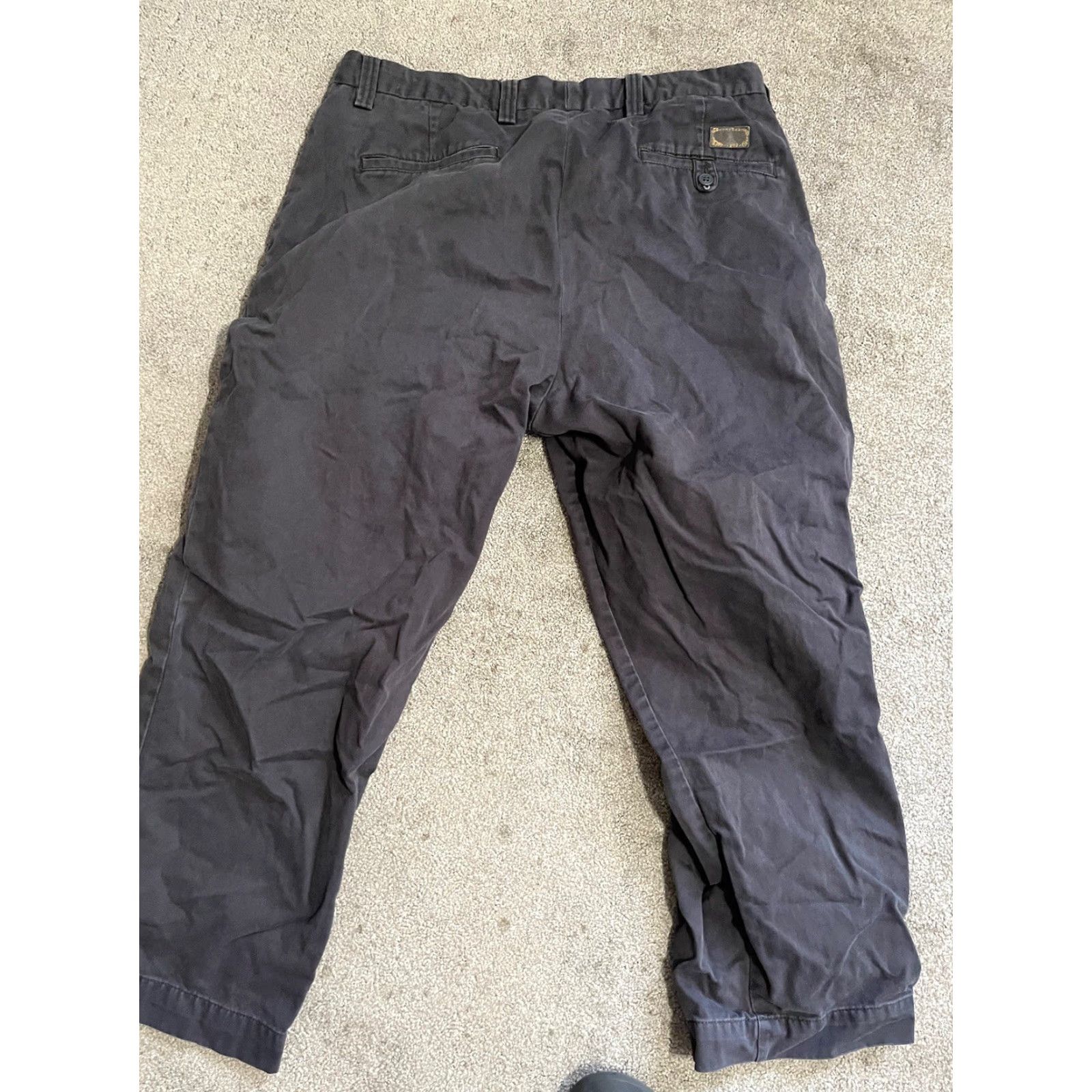 Dockers DOCKERS Mens 38x29 Relaxed Fit Pants Chino Flat Front Blue - Navy Dockers D4 90s Mens Pants Size US 38 / EU 54 - 3 Thumbnail