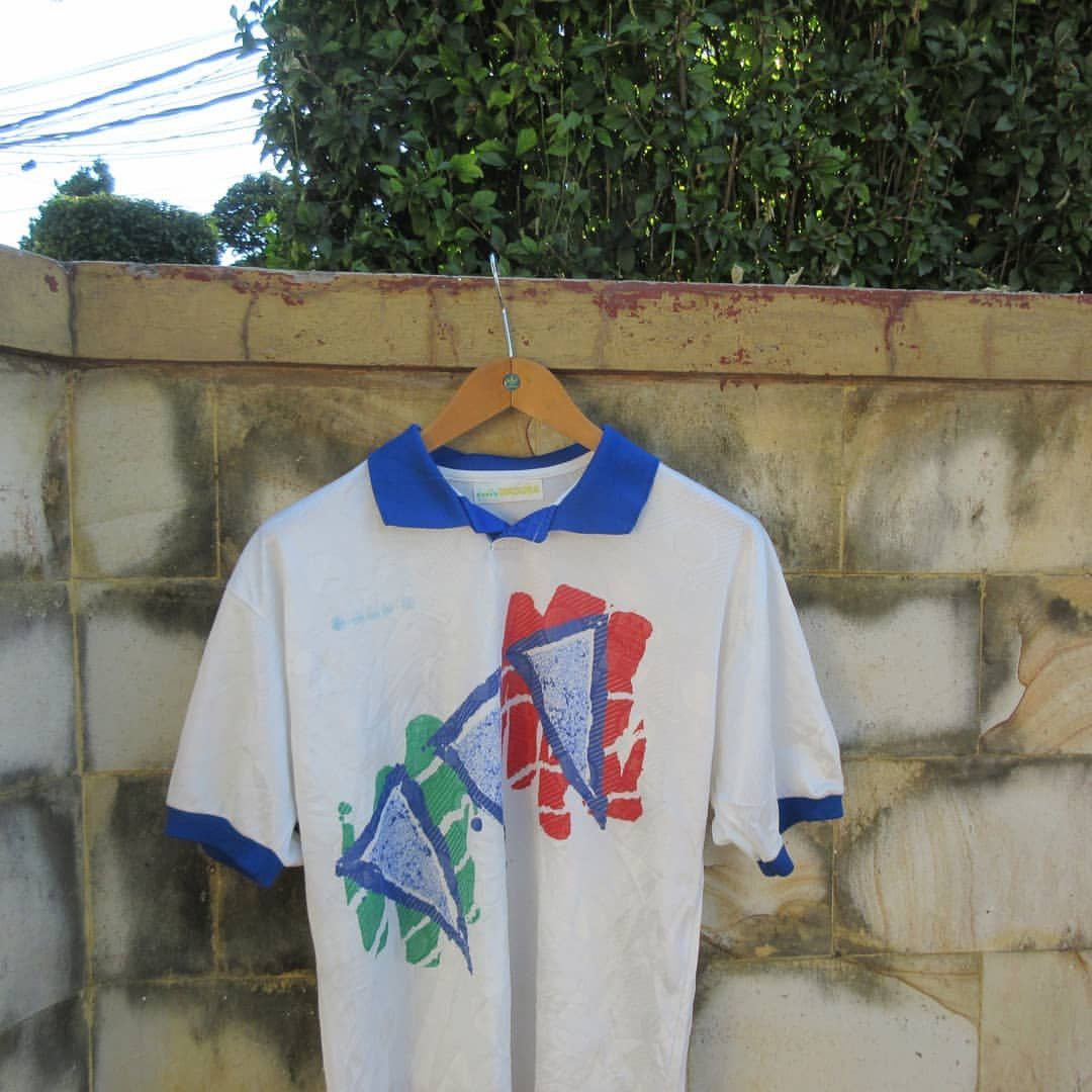 Diadora × Vintage Vintage Diadora Italy Jersey 1990 1991 Third 3rd LARGE Shirt Size US L / EU 52-54 / 3 - 3 Thumbnail