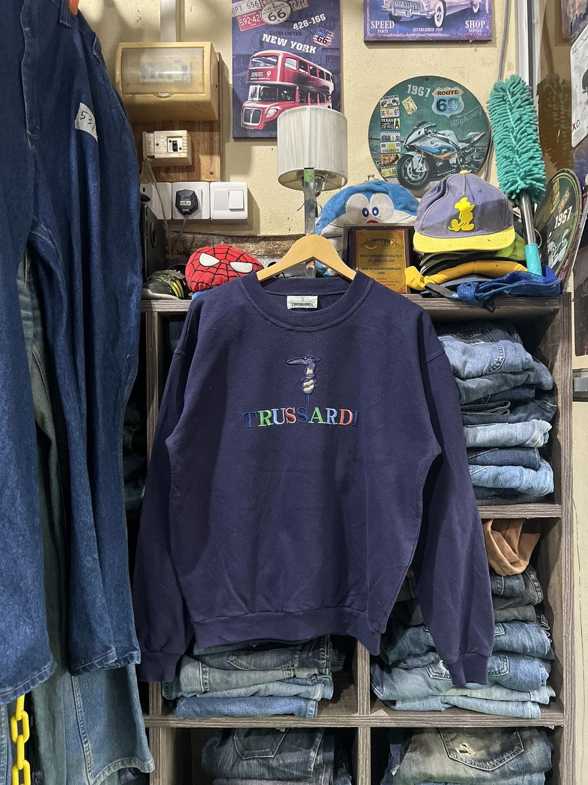 Trussardi 🔥Vintage Trussardi Big Logo Crewneck Sweatshirt Size US M / EU 48-50 / 2 - 1 Thumbnail