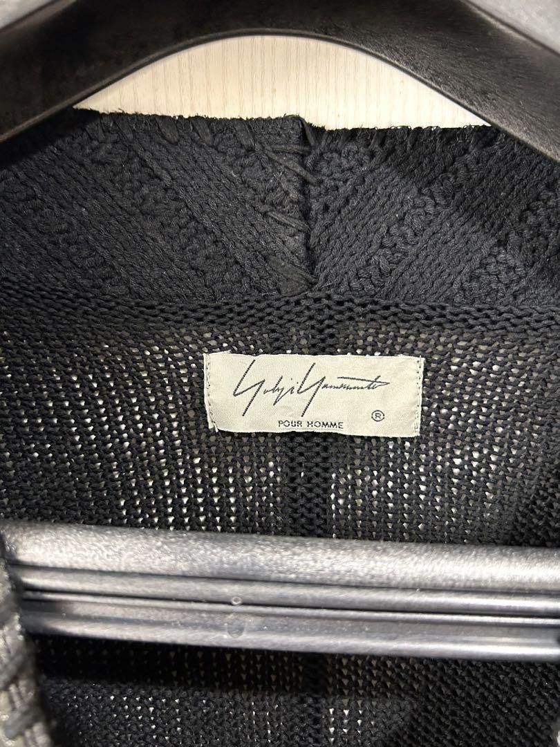 Yohji Yamamoto POUR HOMME 21aa Bonded Leather Hug Cardigan Size US L / EU 52-54 / 3 - 5 Thumbnail