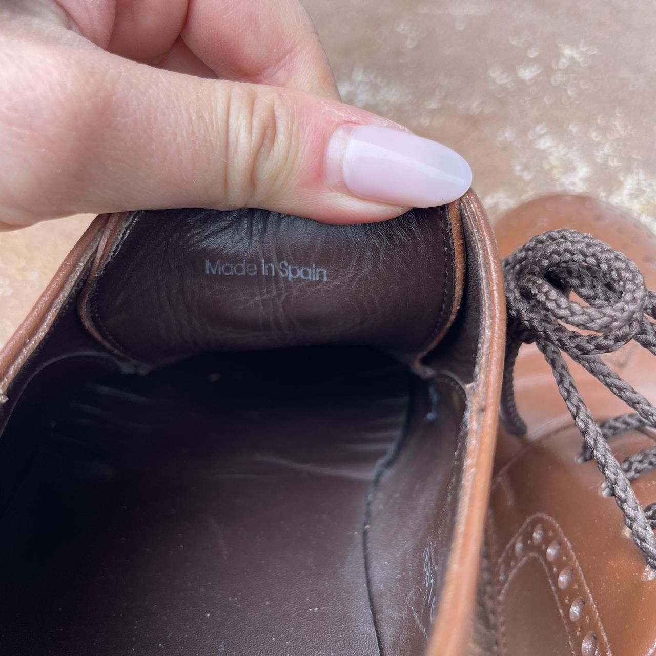 Emporio Armani × Mossimo Massimo Emporio Mens Leather brogue oxford Loafer 9M Size US 9 / EU 42 - 7 Thumbnail