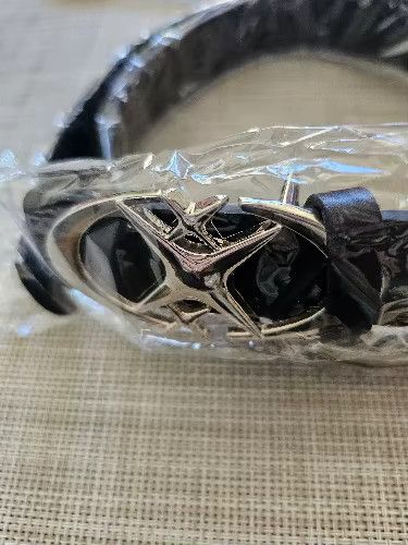 Japanese Brand Stylish Oval Cross Metal Buckle Belt Size 40 - 2 Thumbnail