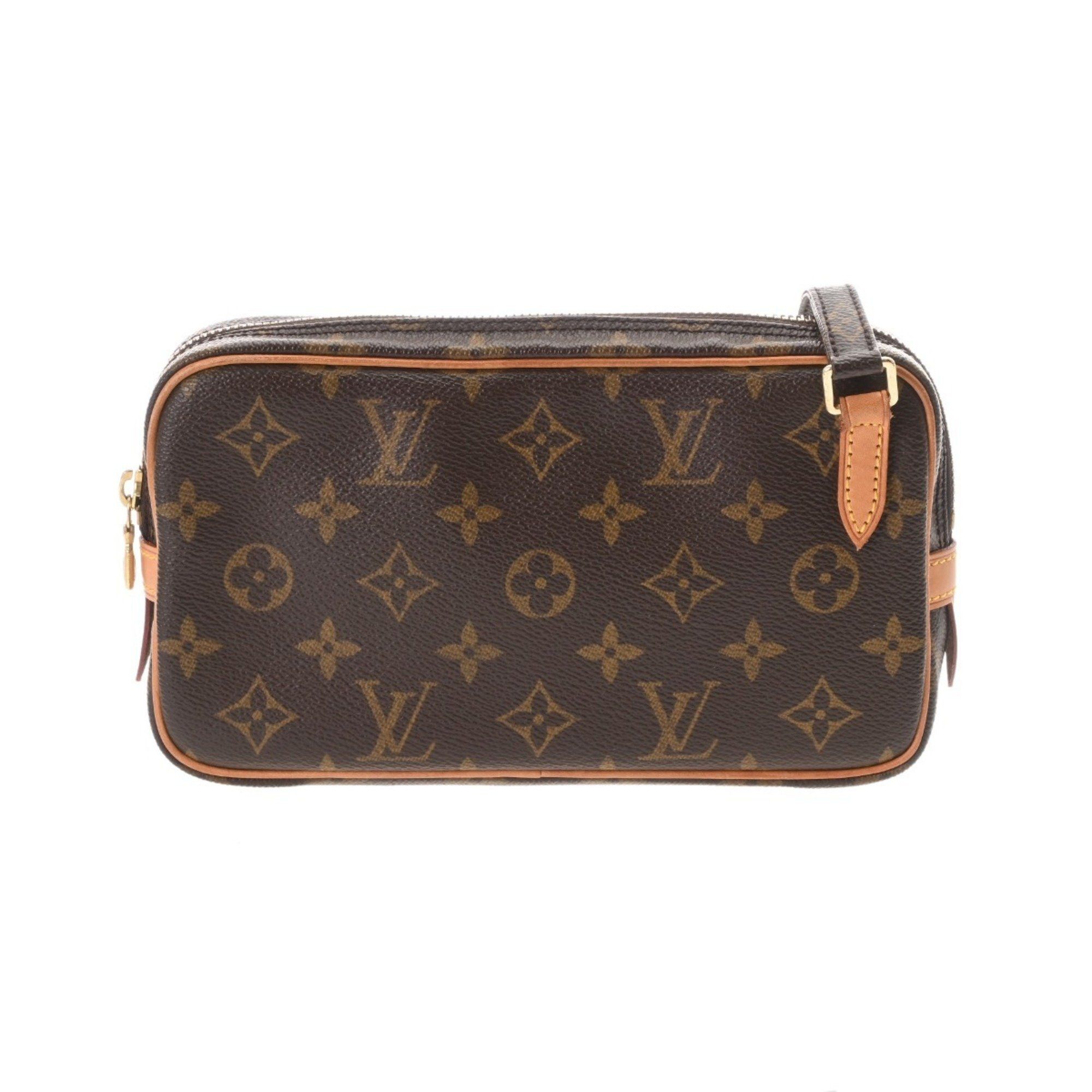 Louis Vuitton Monogram Marly Bandouliere Brown M51828 Women's Canvas Shoulder Bag