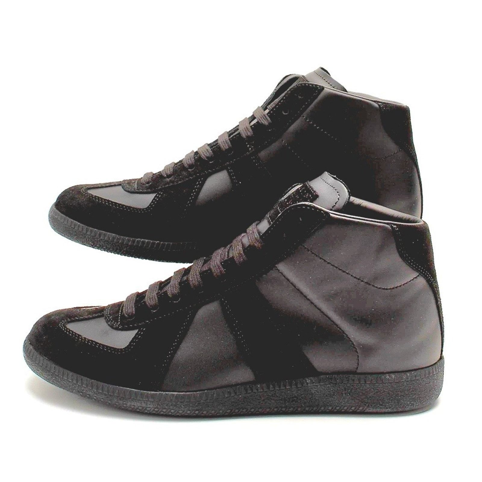 Maison Margiela RRP$790 MAISON MARGIELA Leather Sneakers US10 UK9 EU43 Black Size US 10 / EU 43 - 2 Thumbnail