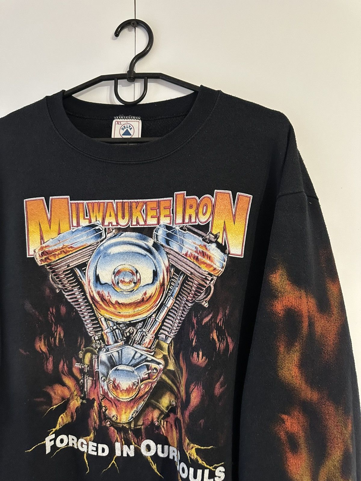 Vintage Milwaukee Iron Evo Retro Y2K CrewNeck Sweatshirt Made in USA Size US XL / EU 56 / 4 - 3 Thumbnail