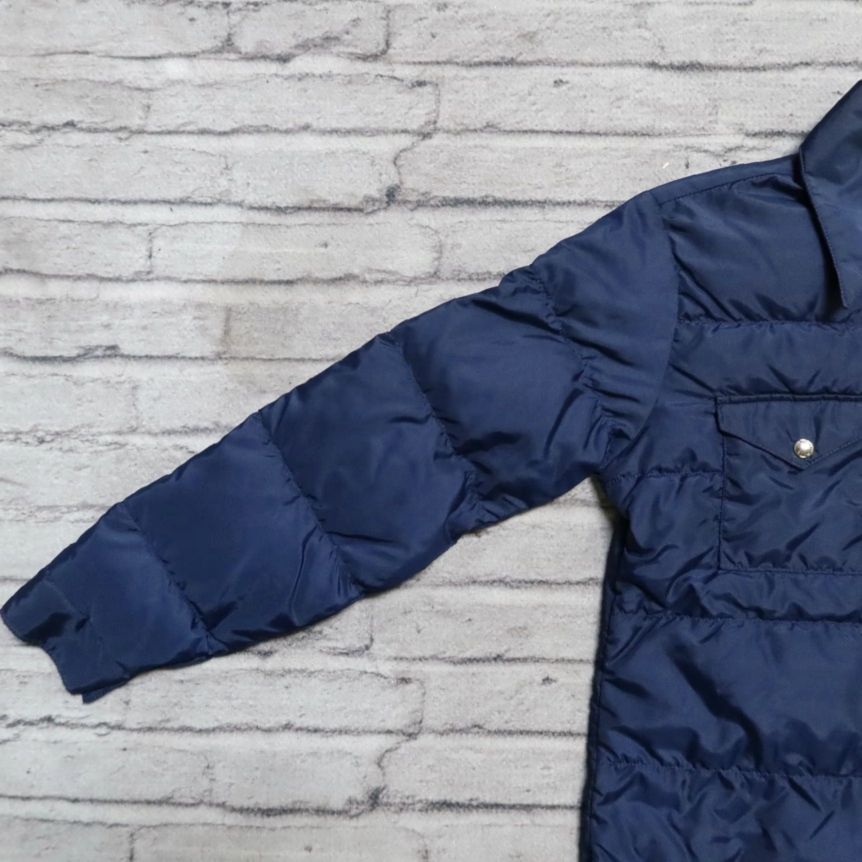 The North Face VINTAGE The North Face Jacket Shirt Quilted Puffer Western Navy S Mens Brown Label Rare Vintage North Face Quilted Puffer Western Jacket Shirt Size US S / EU 44-46 / 1 - 4 Thumbnail