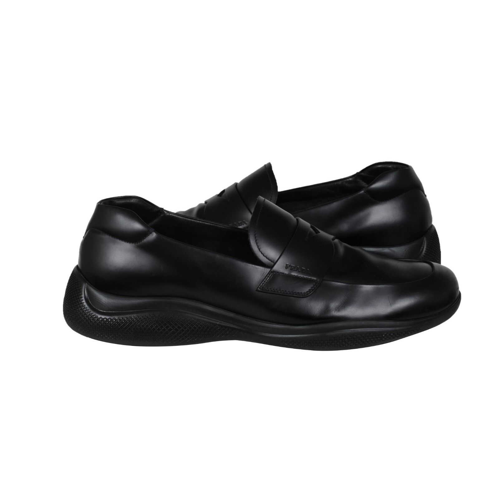 Prada Spazzolato Rois Penny Loafers - 02320 Size US 12 / EU 45 - 4 Thumbnail