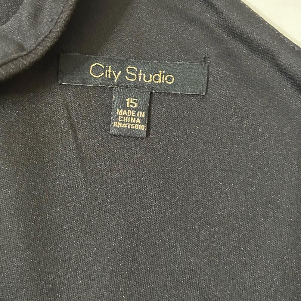 Designer City Studio l NWT Black Rhinestone One Shoulder Dress 15 Size M / US 6-8 / IT 42-44 - 8 Thumbnail