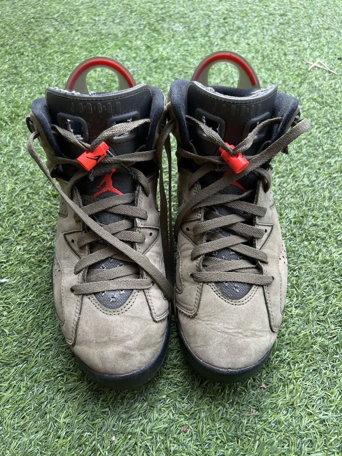 Jordan Brand × Travis Scott Nike Travis Scott x Air Jordan 6 Retro 'Olive' CN1084-200 Size US 8.5 / EU 41-42 - 4 Thumbnail