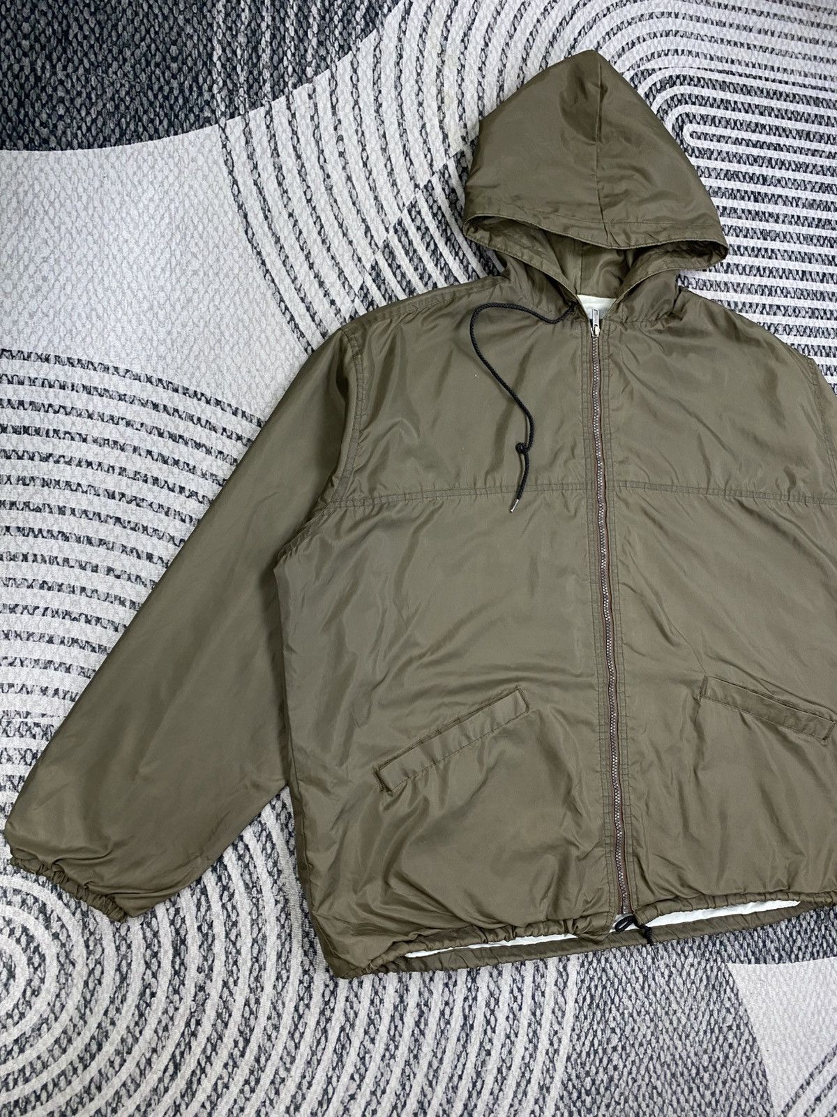 Dunbrooke Vintage Dunbrooke Olive Green Zip-Up Hooded Jacket Size US L / EU 52-54 / 3 - 3 Thumbnail