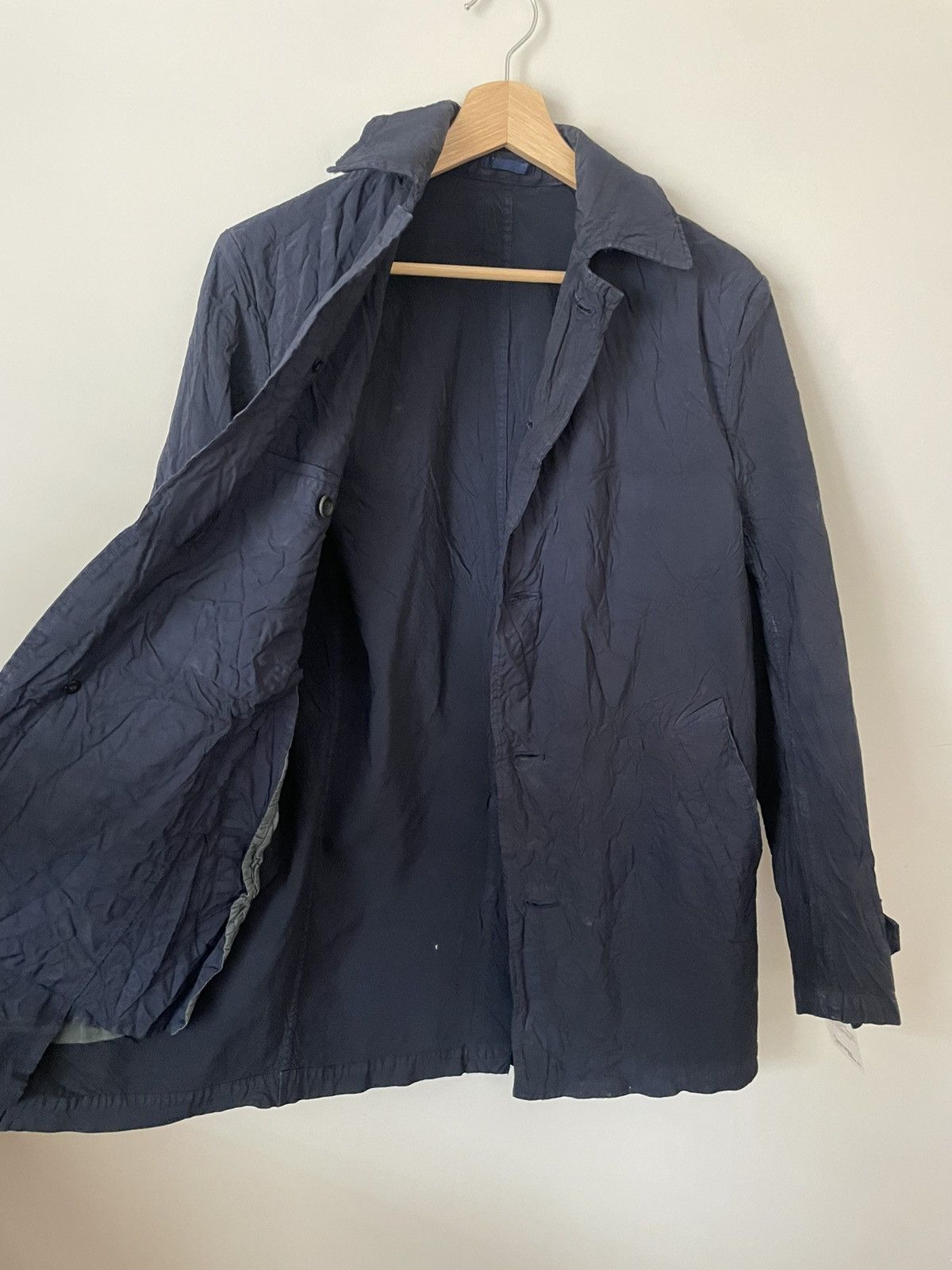 Comme des Garcons Homme Comme des Garçons Navy Blue Coat Size US S / EU 44-46 / 1 - 2 Thumbnail