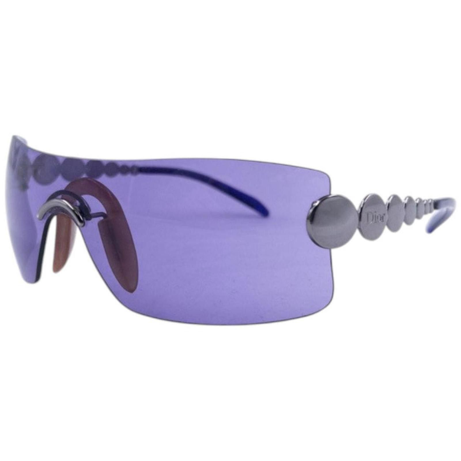 Dior Vintage Dior Shield Circle Frame Sunglasses Size ONE SIZE - 1 Thumbnail