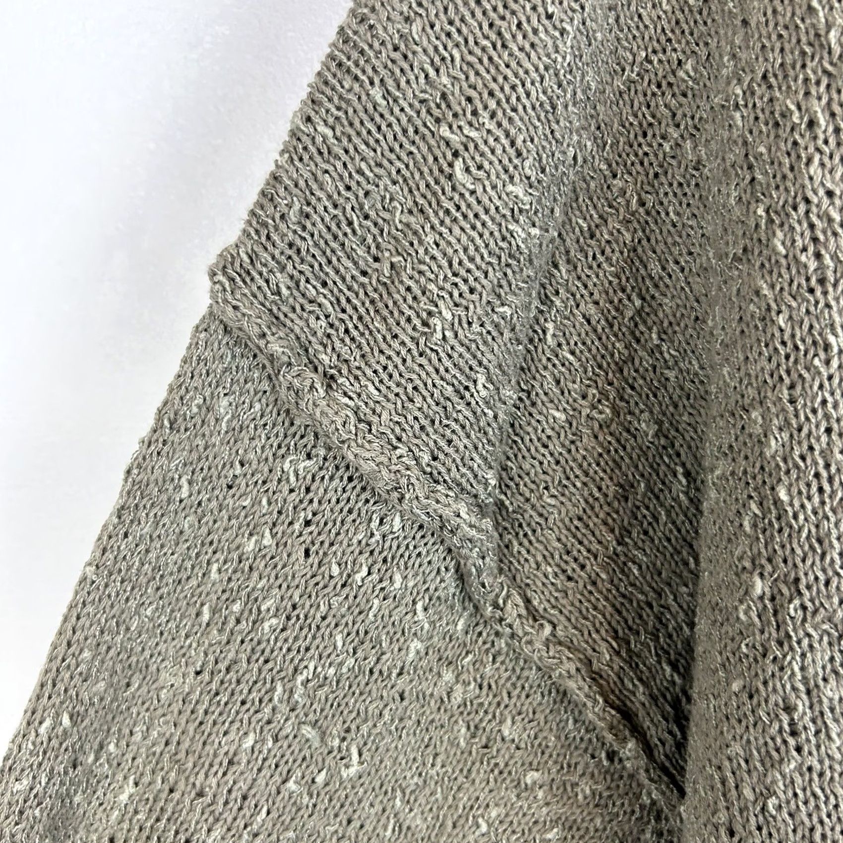 Vintage Sage Womens Small Sweater Oversized Half Button Textured Minimalist Capsule Size S / US 4 / IT 40 - 5 Thumbnail
