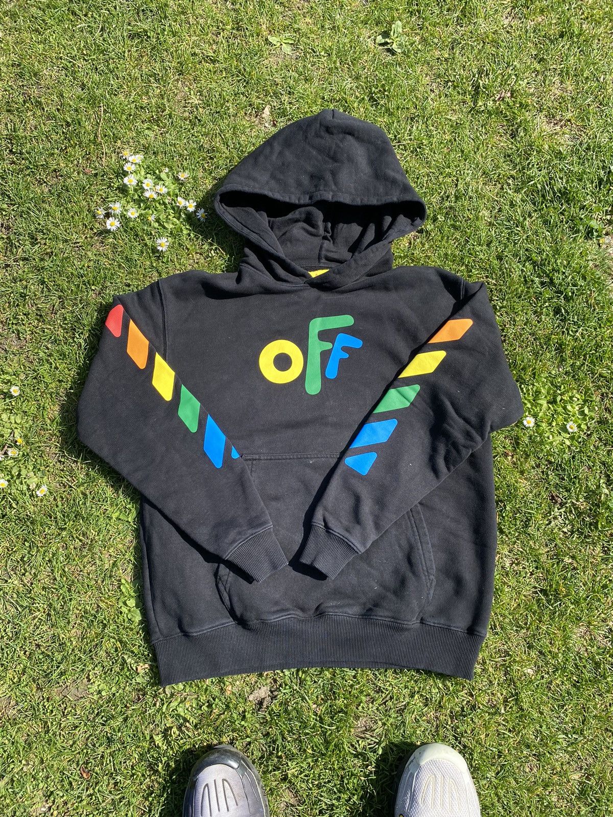 Image of Off White Off-White Kids Hoodie in Black (Size XS)