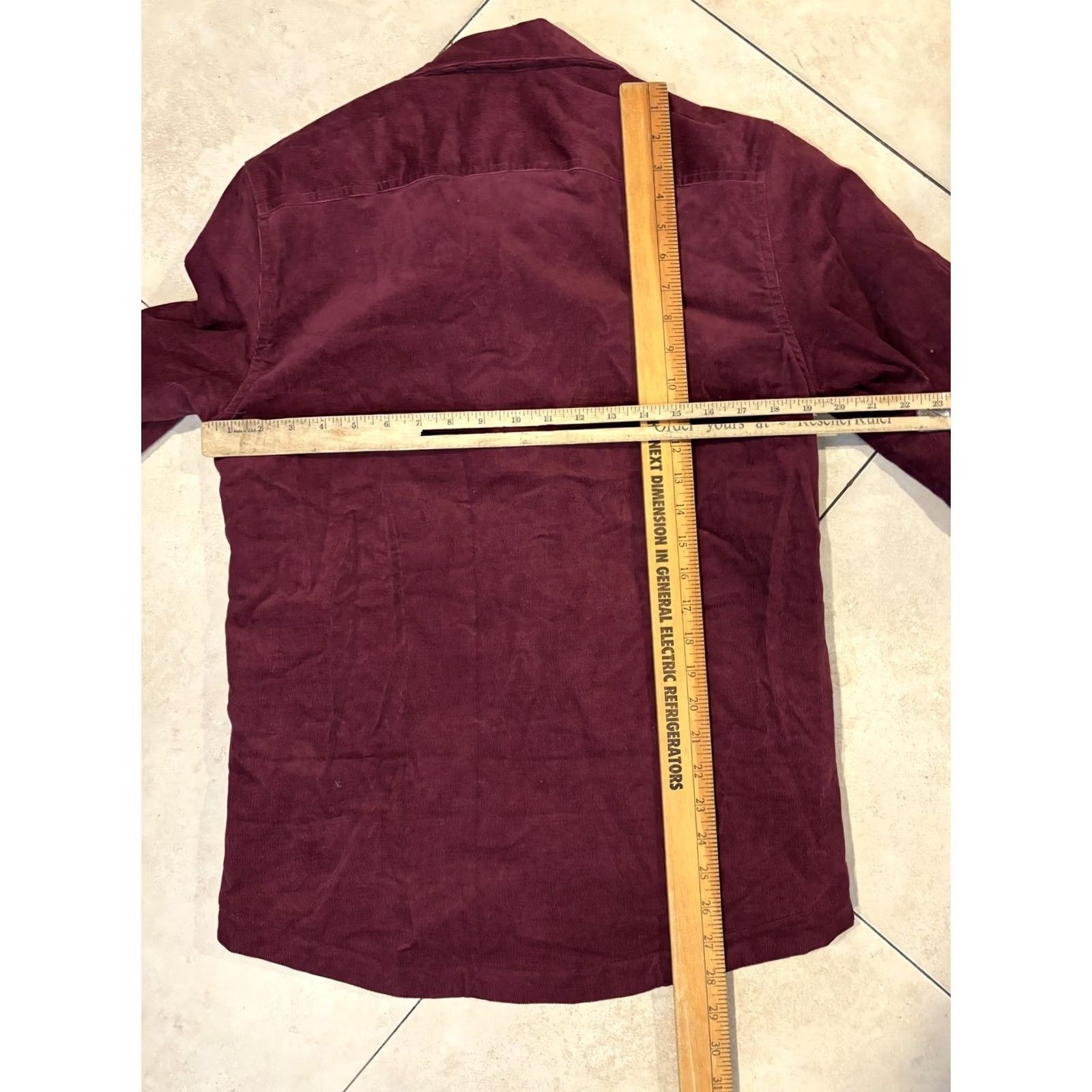 Bonobos Bonobos Mens XS Corduroy Jacket Maroon Quilted Lined Snap Front Shacket Pockets Jacket Mens XS Maroon Quilted Lined Pockets Bonobos Corduroy Jacket Size US XS / EU 42 / 0 - 6 Thumbnail