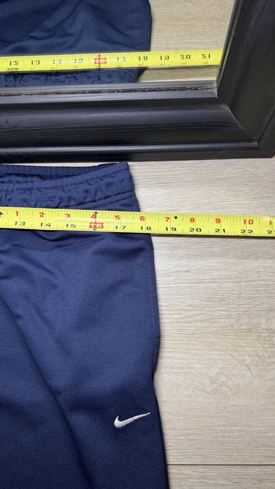 Nike Y2K 2000s Baggy Navy Blue Nike Baggy Sweatpants/ Track Pants Size US 34 / EU 50 - 6 Thumbnail