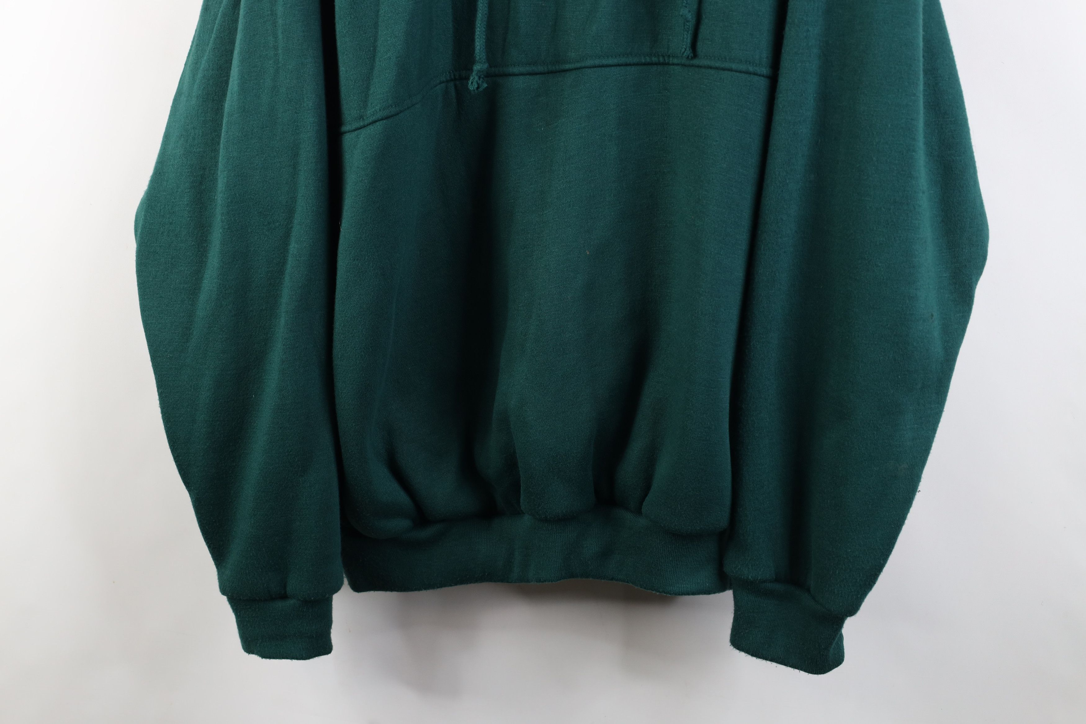 Vintage Vintage 90s Streetwear Waffle Knit Lined Hoodie Sweatshirt Size US XL / EU 56 / 4 - 3 Thumbnail
