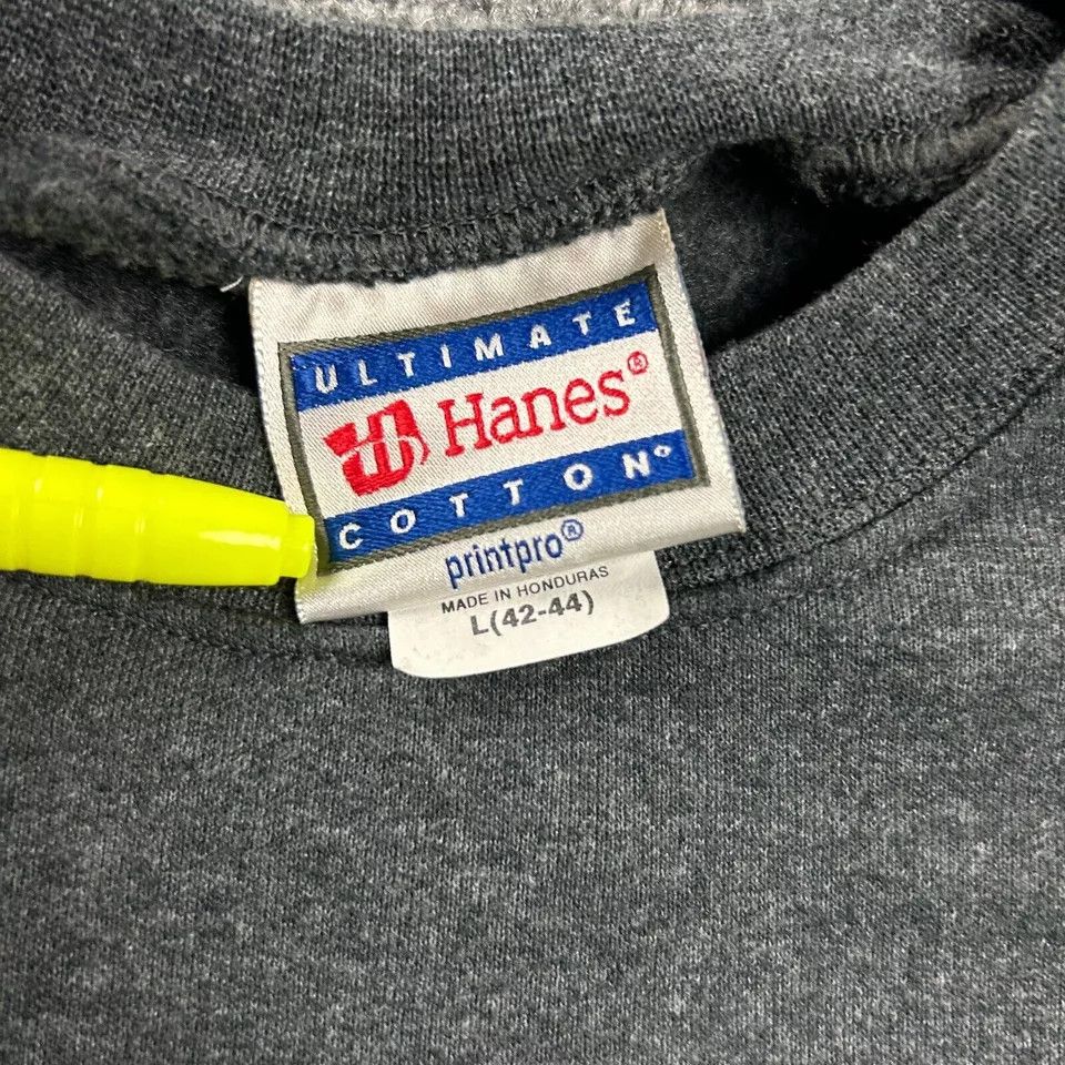 Hanes × Vintage Hanes Sweatshirt Mens Large Ultimate Cotton Pullover Sweater Size US L / EU 52-54 / 3 - 3 Thumbnail