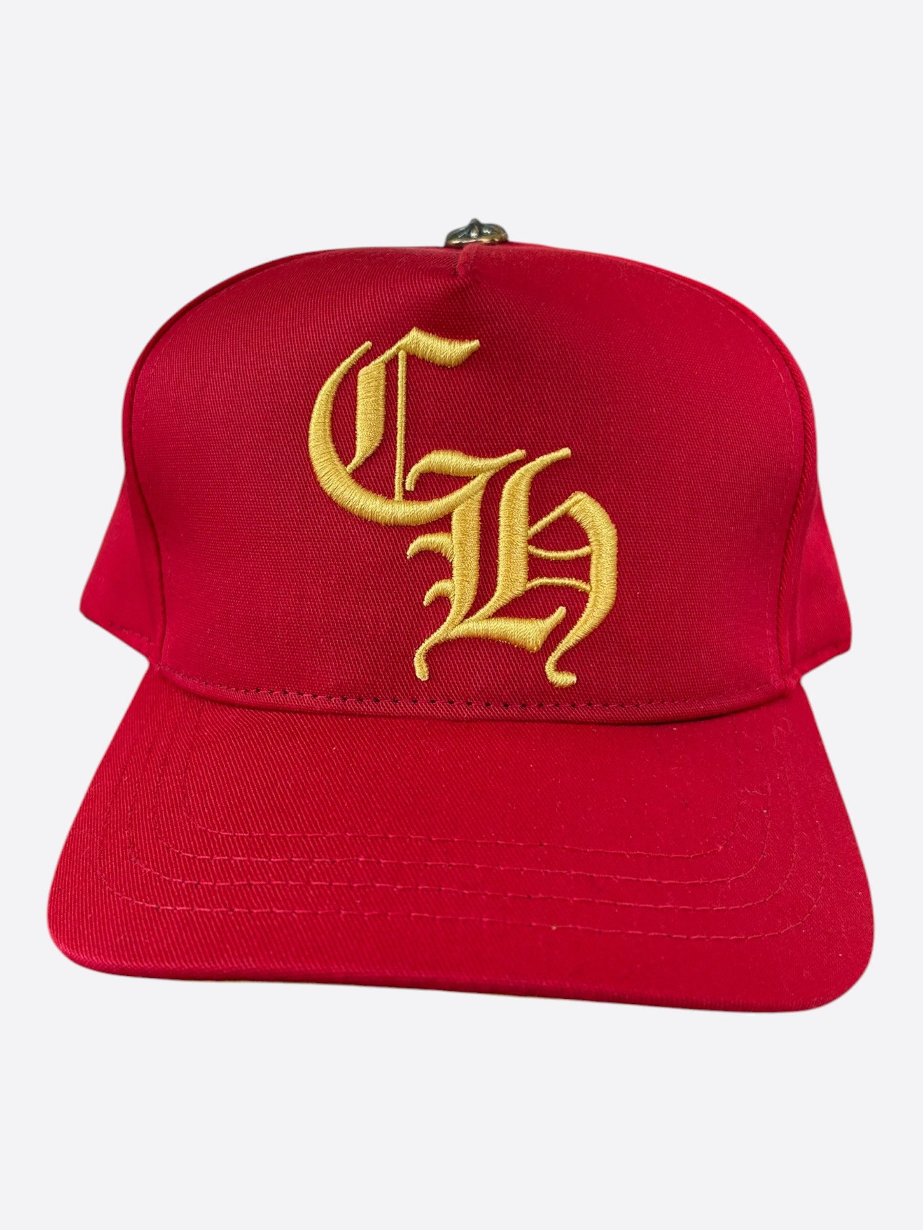 Chrome Hearts Chrome Hearts Red & Yellow CH Logo Hat Size ONE SIZE - 1 Thumbnail