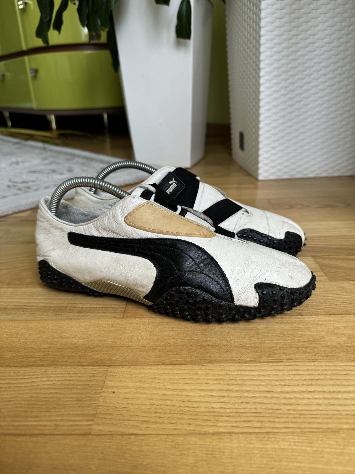 Archival Clothing x Puma Vintage Puma Monstro Bubble Sole Velcro Sneakers Shoes in White (Size 8)