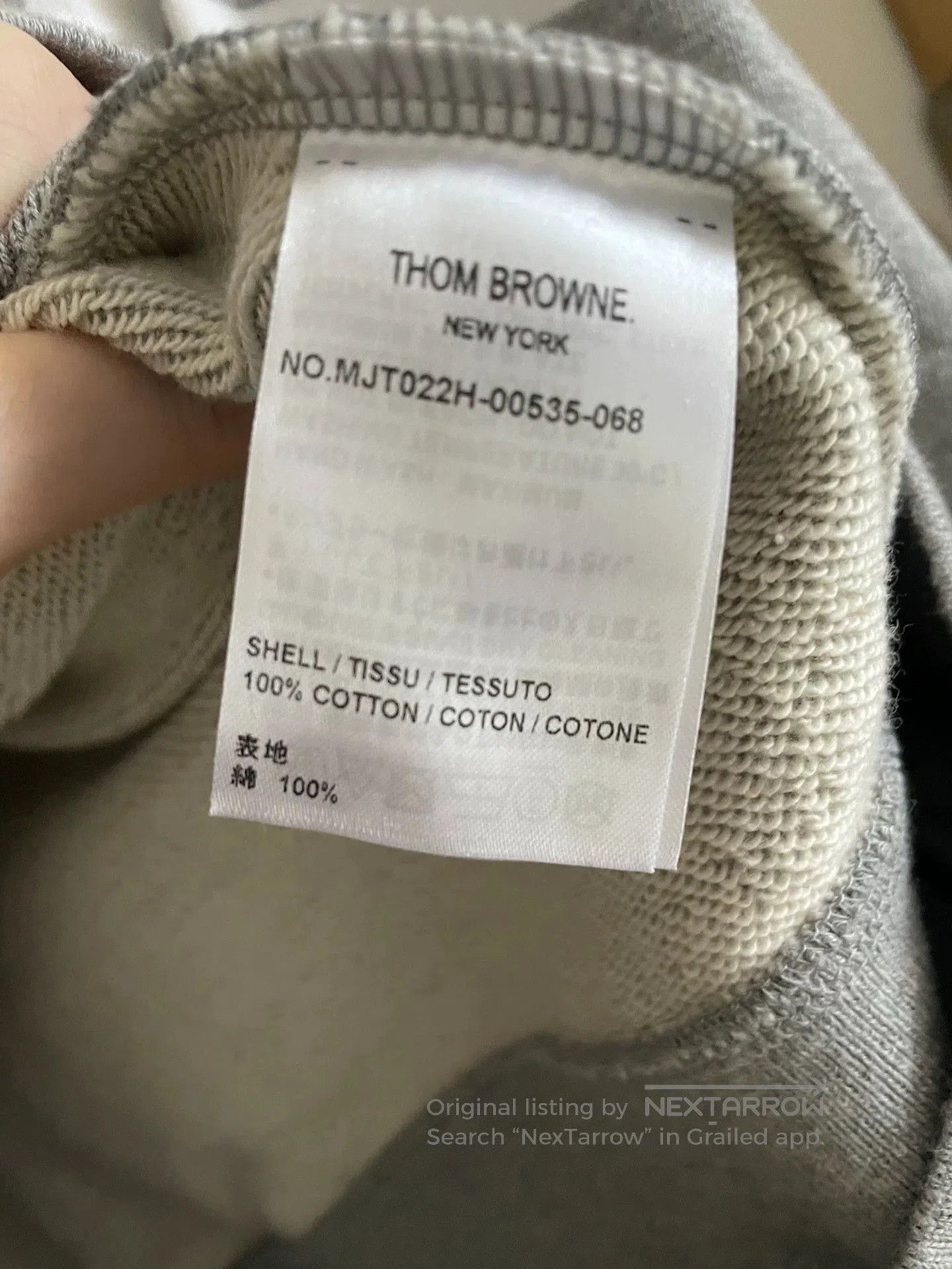 Thom Browne thom browne gray hoodie with zipper. Size US M / EU 48-50 / 2 - 6 Thumbnail
