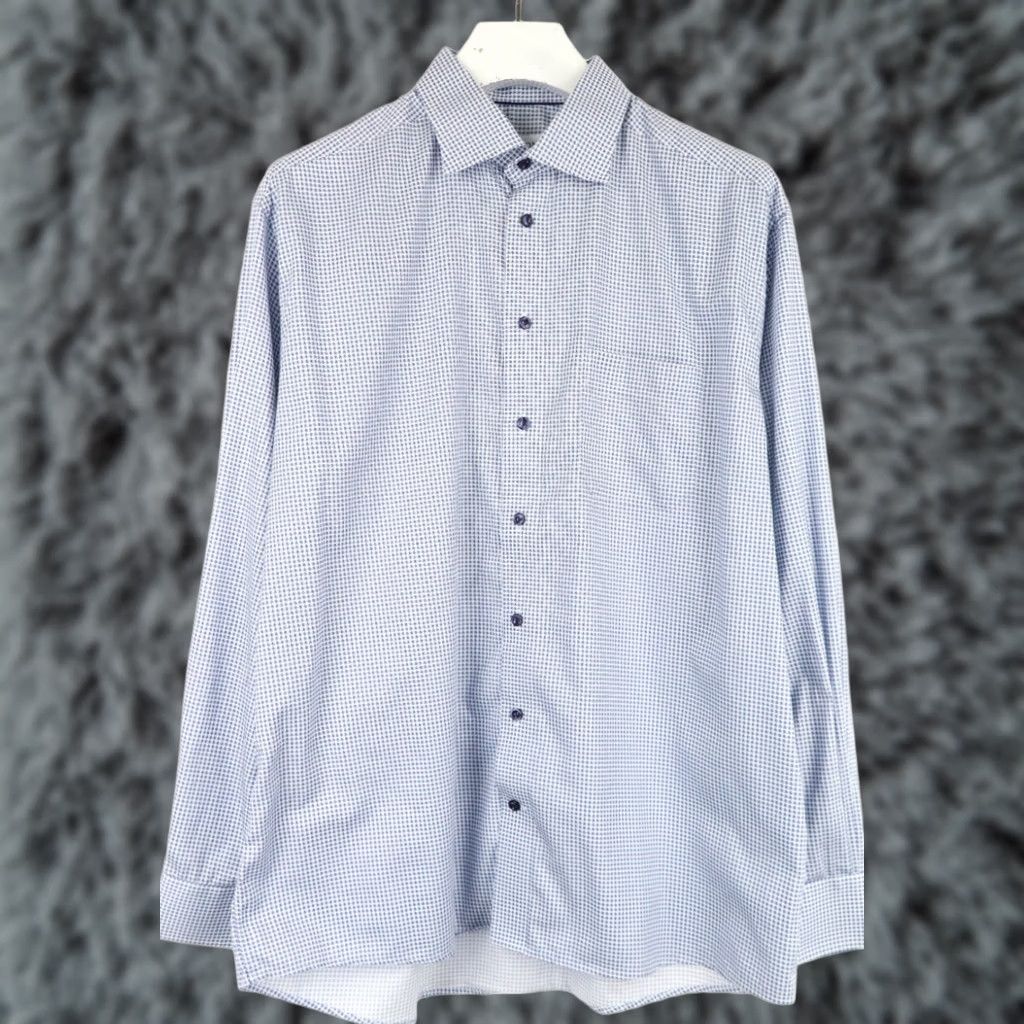 Eton ETON Classic Signature Twill Shirt Mens 43/17 Patterned Long Sleeve Button-Up Size US XL / EU 56 / 4 - 1 Thumbnail