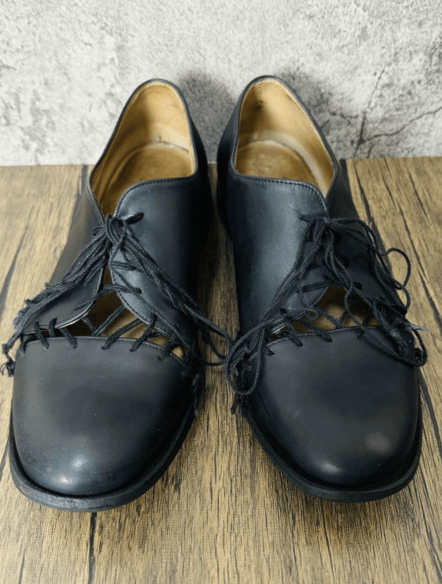 Cherevichkiotvichki × Yohji Yamamoto Yohji Yamamoto x Cherevichkiotvichki Compiled Leather Shoes Size US 5 / IT 35 - 6 Thumbnail