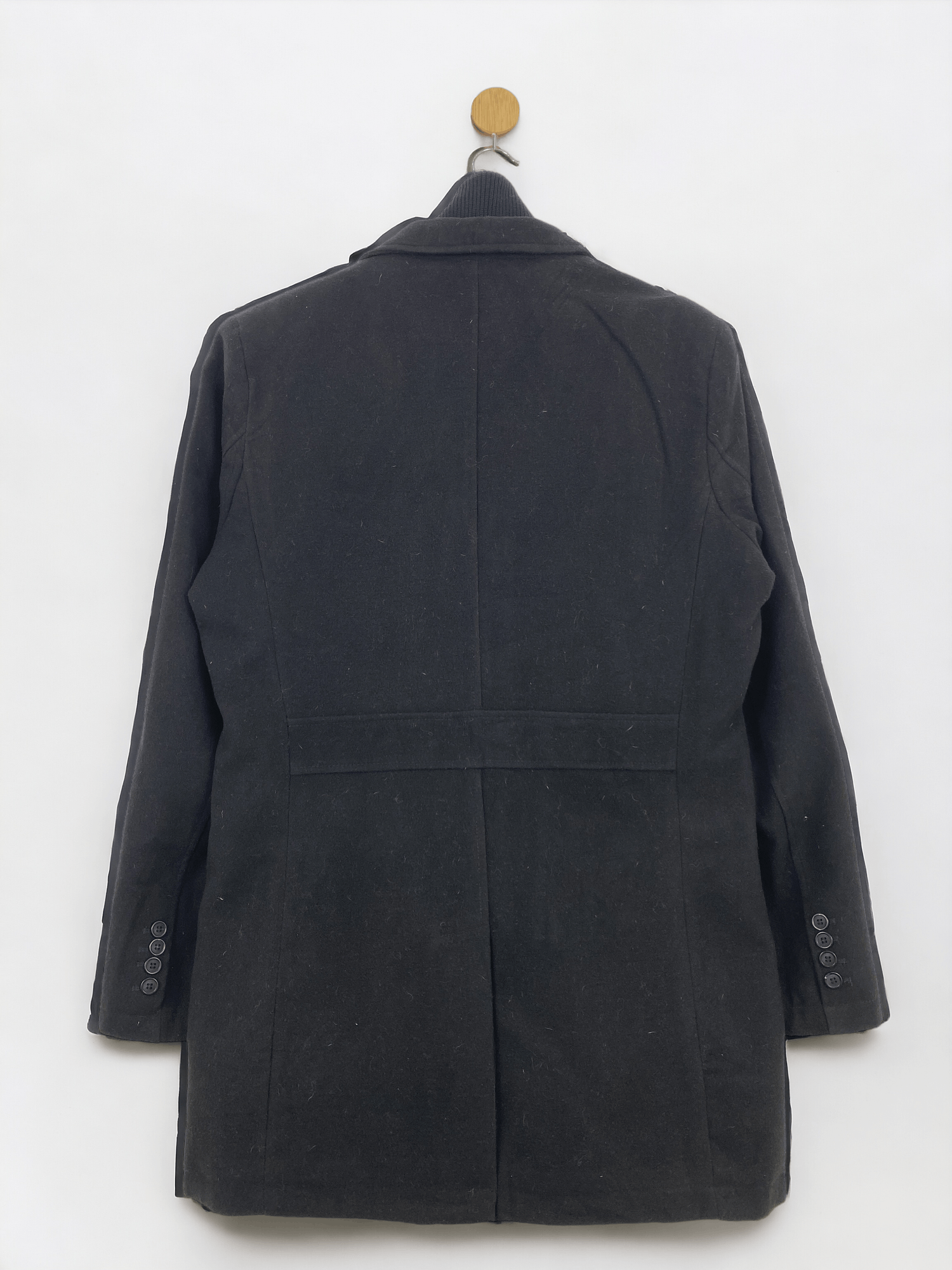 If Six Was Nine Vintage Enos Italy Heavy Coat Zipper Up Long Jacket JA0063 Size US L / EU 52-54 / 3 - 3 Thumbnail