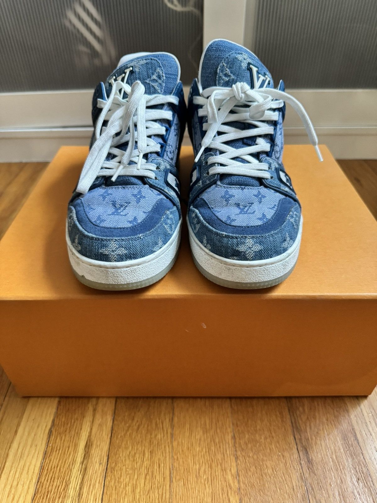 Louis Vuitton Louis Vuitton monogram denim trainers Size US 6.5 / EU 39-40 - 3 Thumbnail