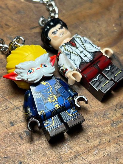 Cartoon Network × Handmade irritated studio arcane Heimerding Jayce minifigure keychain Size ONE SIZE - 4 Thumbnail