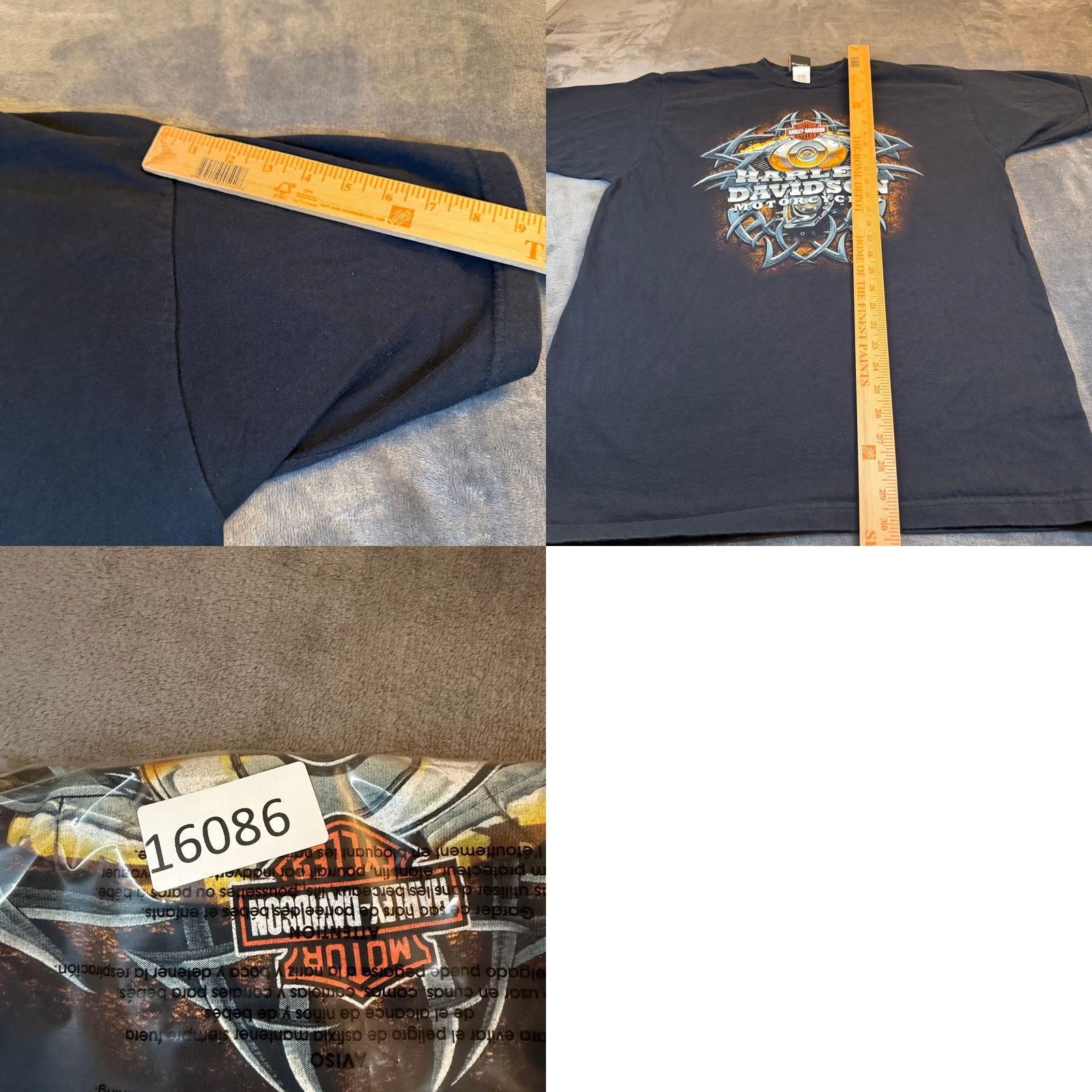 Harley Davidson Harley-Davidson Motorcycles Orlando Florida USA Graphic T Shirt Mens XL Black Size US XL / EU 56 / 4 - 8 Thumbnail