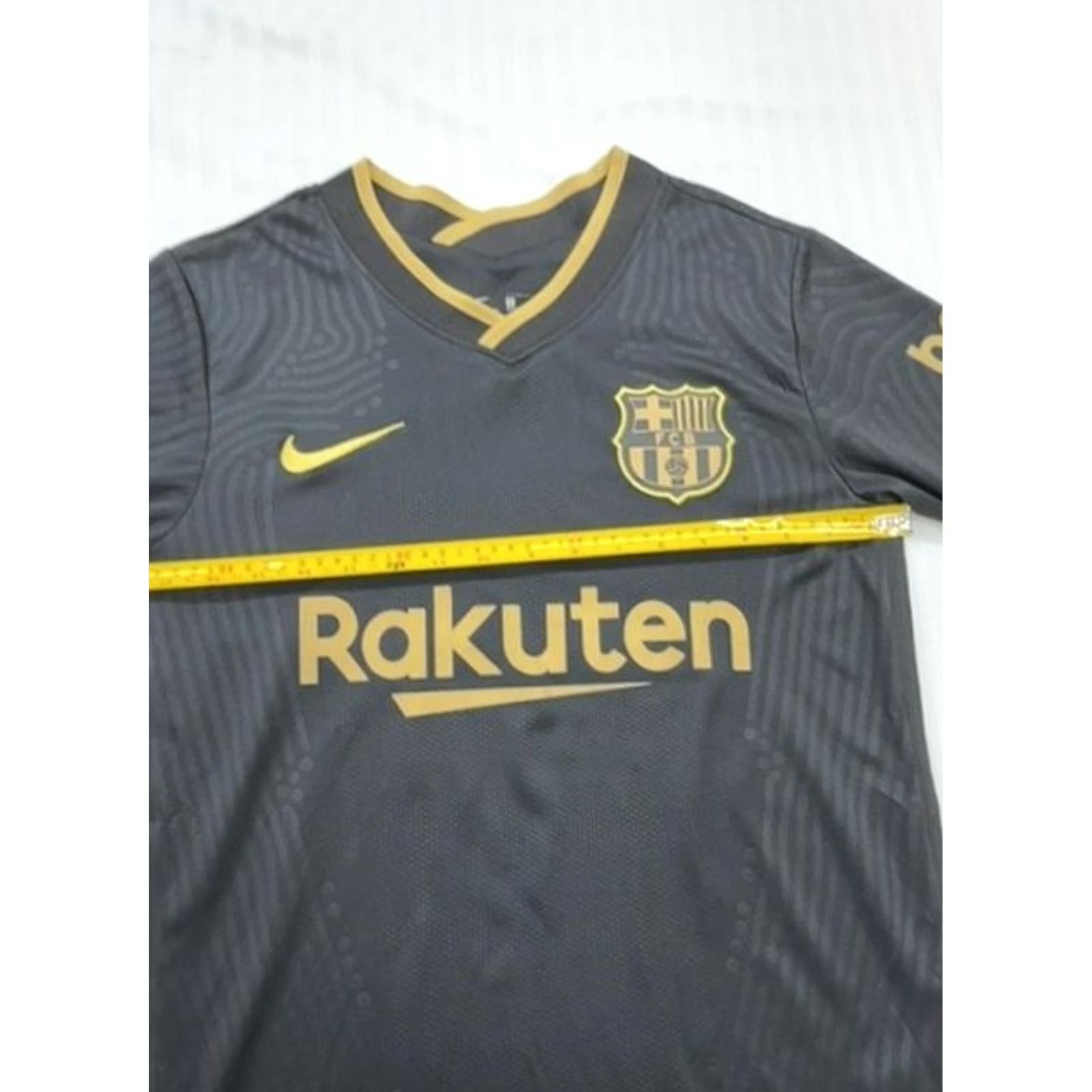 Nike Nike FC Barcelona 20/21 Away Soccer Jersey Men's L Black Gold Size US S / EU 44-46 / 1 - 7 Thumbnail