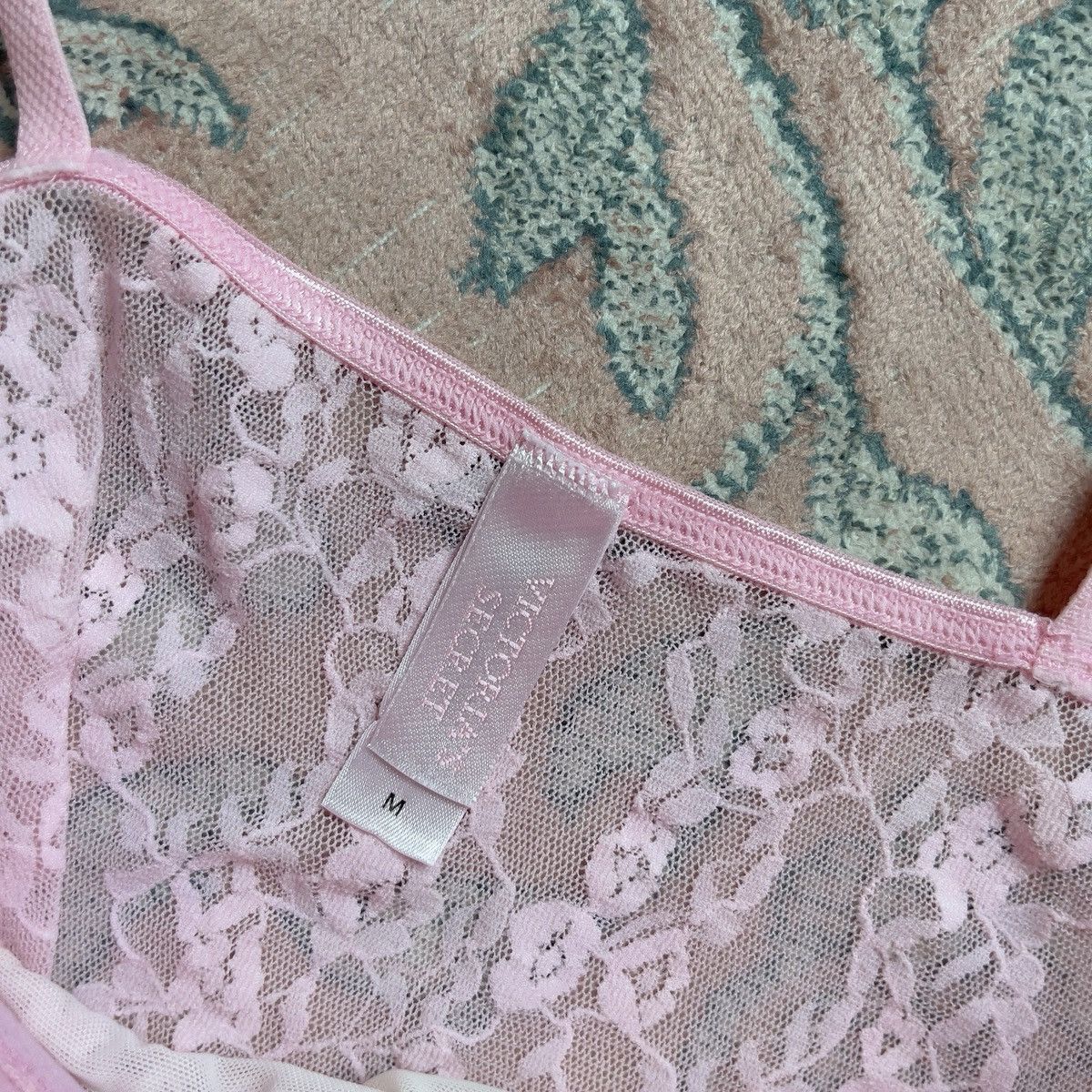 Victoria's Secret Victoria’s Secret Pink Floral Lace Bustier Top (S–M) Size M / US 6-8 / IT 42-44 - 9 Thumbnail